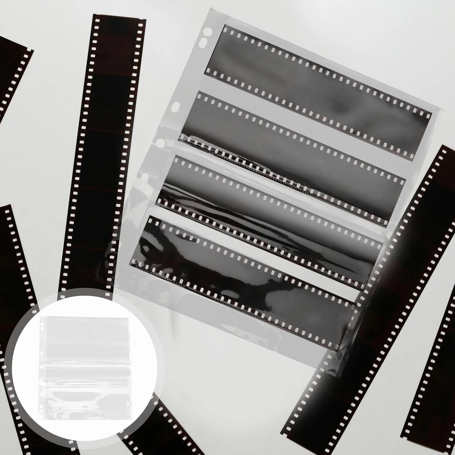 Lot de 10 Set de Set de Pochettes à Documents Robustes pour Films Négatifs et Diapositives, Design Élégant, Étanches, Faciles à Transporter, pour Archivage Photo Familial