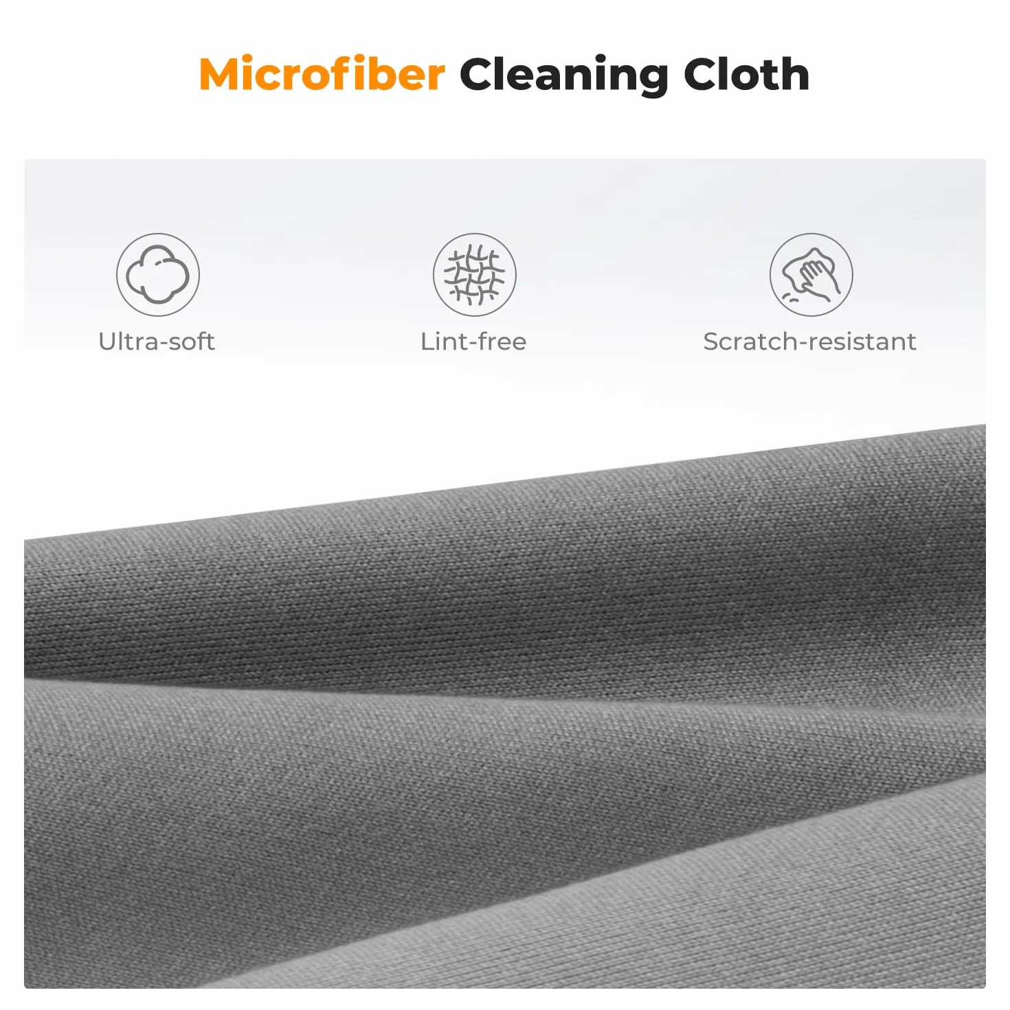 K&F CONCEPT Kit de Nettoyant pour Lunettes de Vue, Objectif Photo, Écran, Caméra, TV, Smartphones, Nettoyage en Douceur sans Alcool - Chiffon Microfibre 15x15cm + 40x40cm + Spray Nettoyants 60 ML