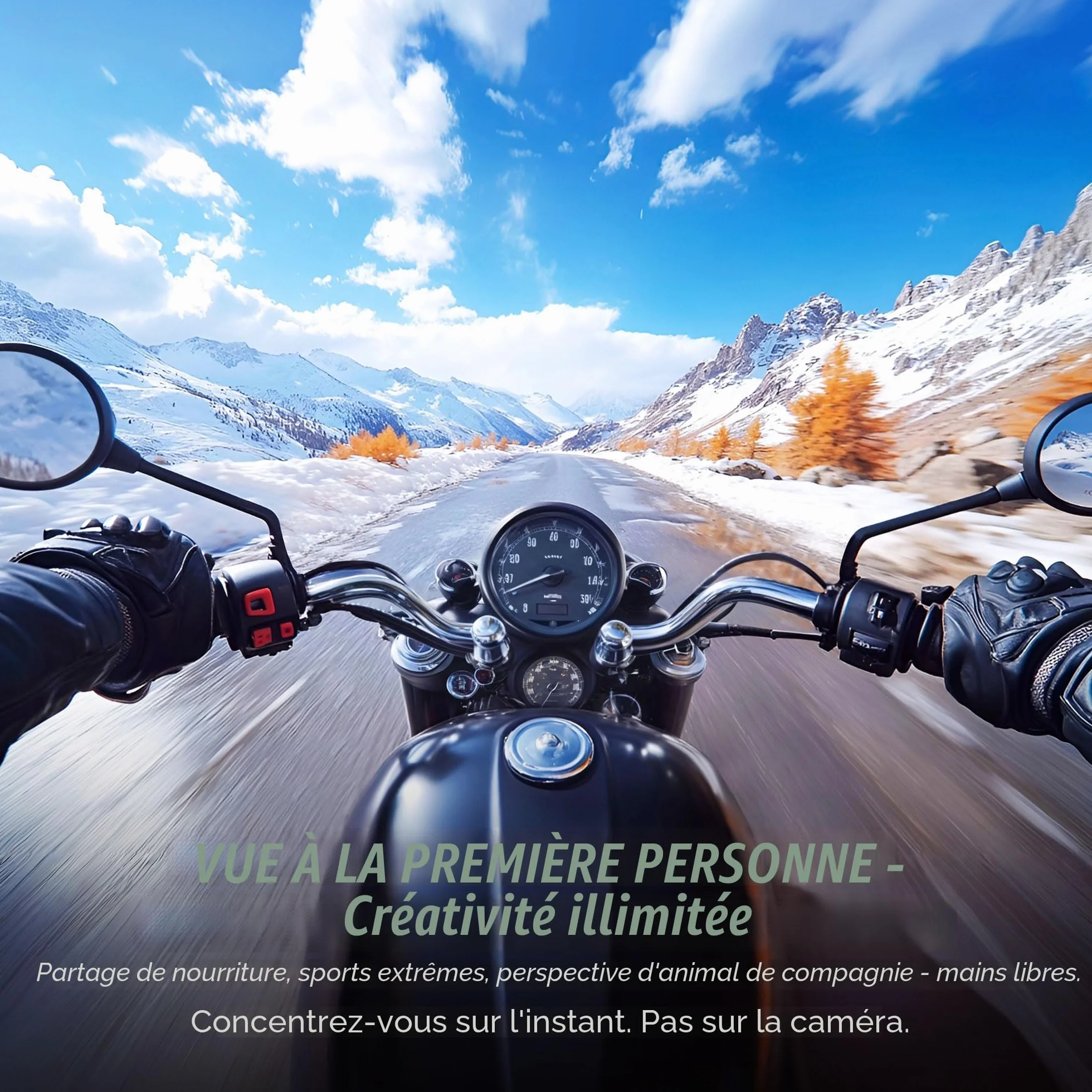 Nouvelle Version Mini Caméra Sport 1080P WiFi Camera de Poche pour Casque Camera Vlog Pieton Étanche jusqu'à 30M pour Les Passionnés d'Aventure Accessoires Multifonctions