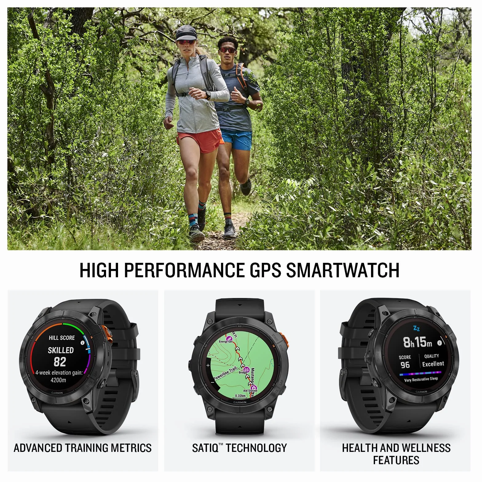 Garmin fēnix 7X Pro Solar Montre GPS Multisports connectée Boîtier 51 mm Bracelet Noir