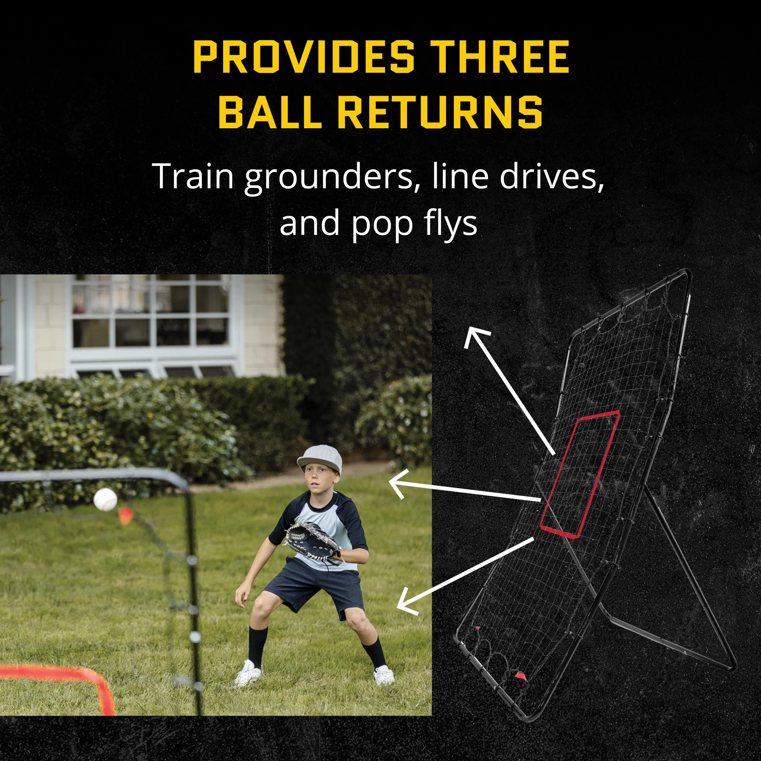 SKLZ PitchBack Filet de Lancement et Rebond Baseball Softball