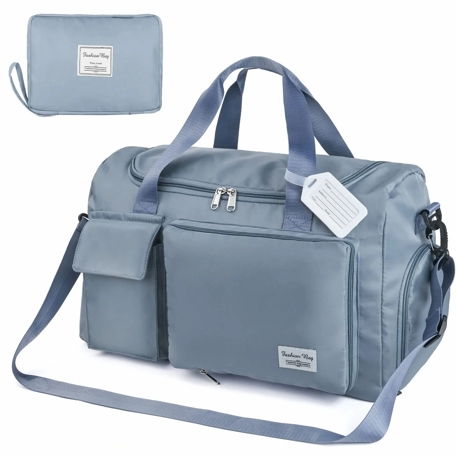 flintronic Sac de Voyage Pliable Grande Capacité 35L 50L Imperméable Séparé Sec Humide