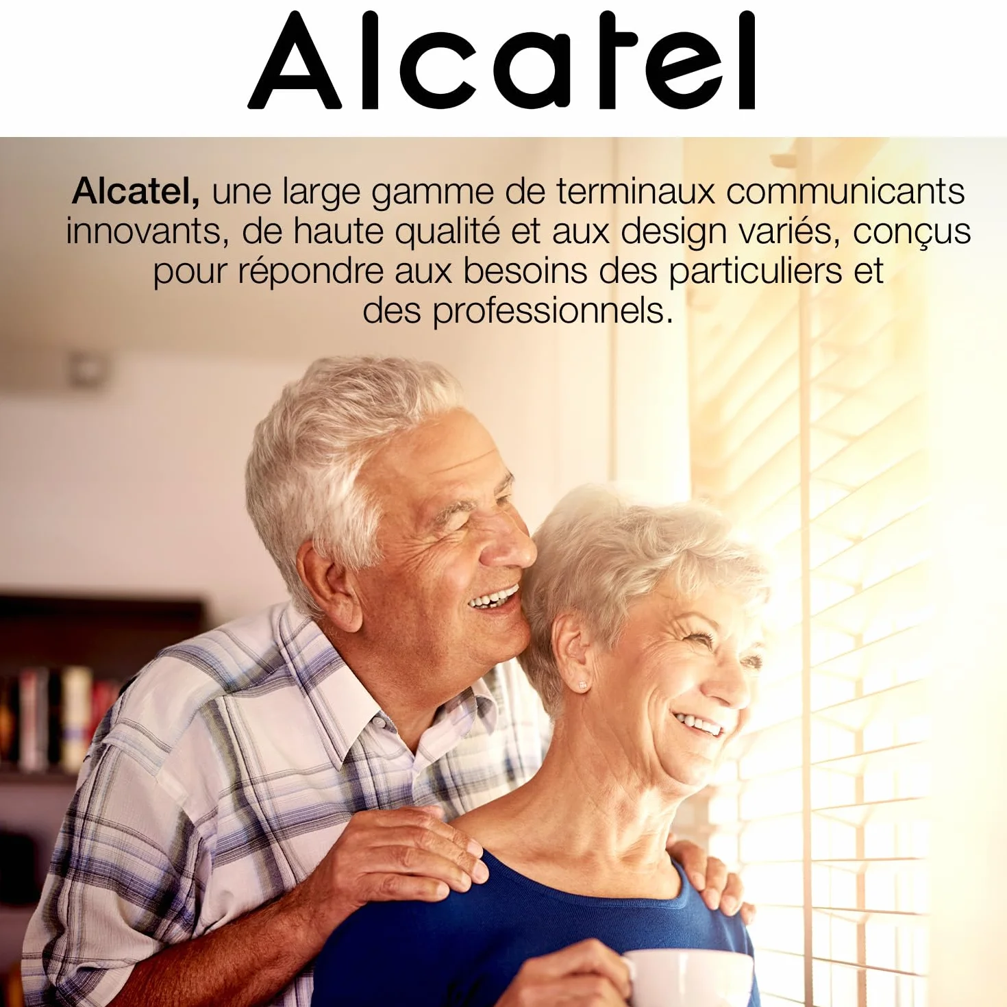 ALCATEL XL685 Voice Duo Téléphone Fixe sans Fil DECT Senior Format XL avec Répondeur, Grandes Touches, Noir
