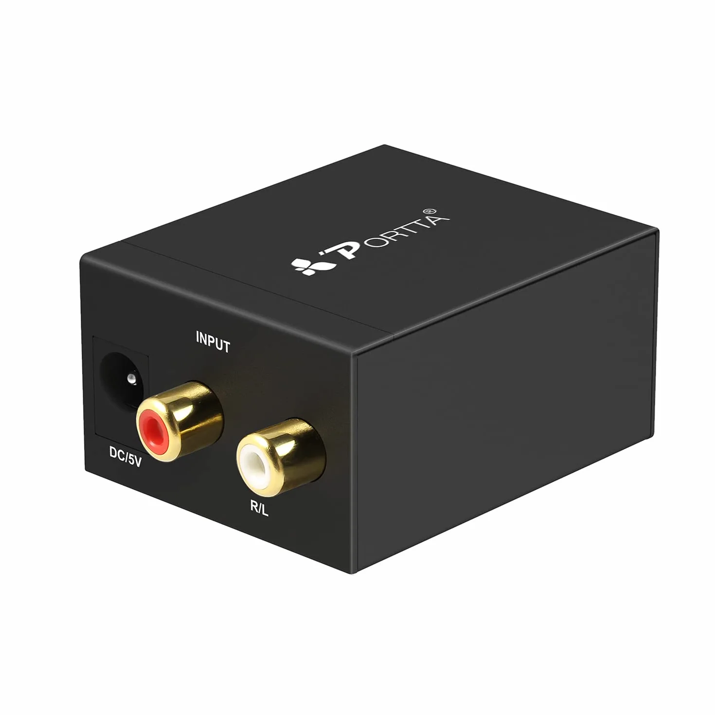 Convertisseur Analogique-Numérique, Portta Adaptateur Audio Analogique à Numérique ou Converter Audio RCA-Numérique - Prise de câble et mode RCA vers SPDIF / Toslink / Optique / Coaxial pour casques PS3 HDTV Xbox 360 HDTV Blue Ray Sky HD DVD Apple TV de P