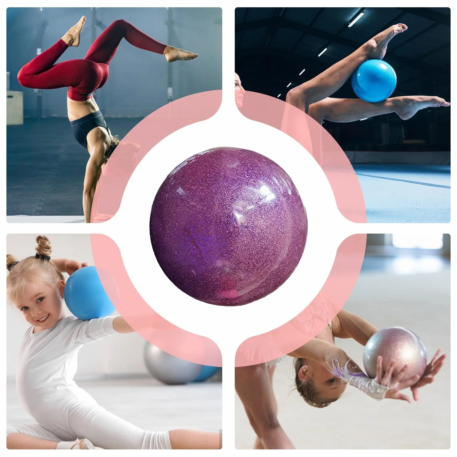 Ballon de Gymnastique Rythmique Haute Élasticité pour Filles Compétition