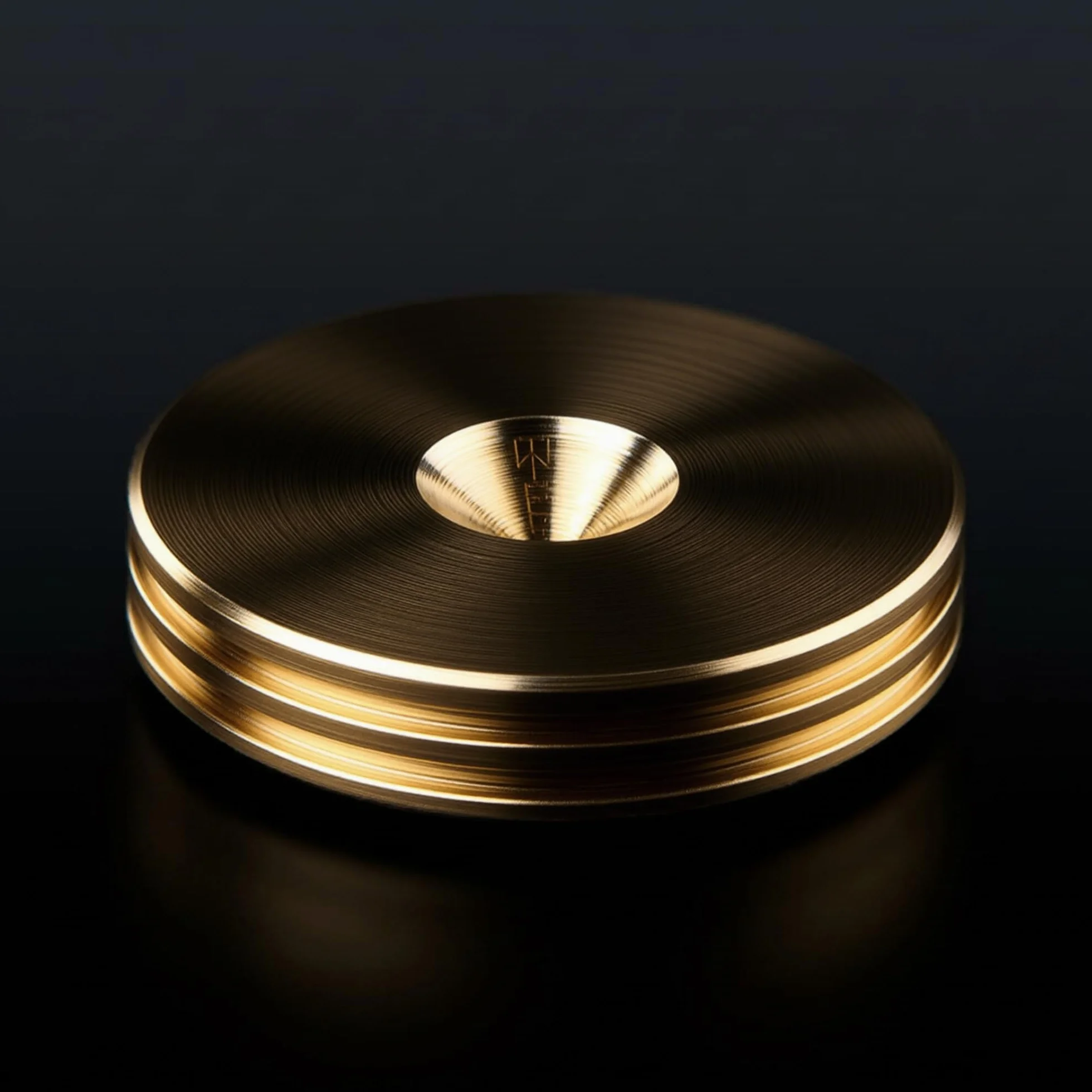 Laiton Haut-Parleur Contre-Pointes Coussinets Mince 20mm DIA - Lot de 4