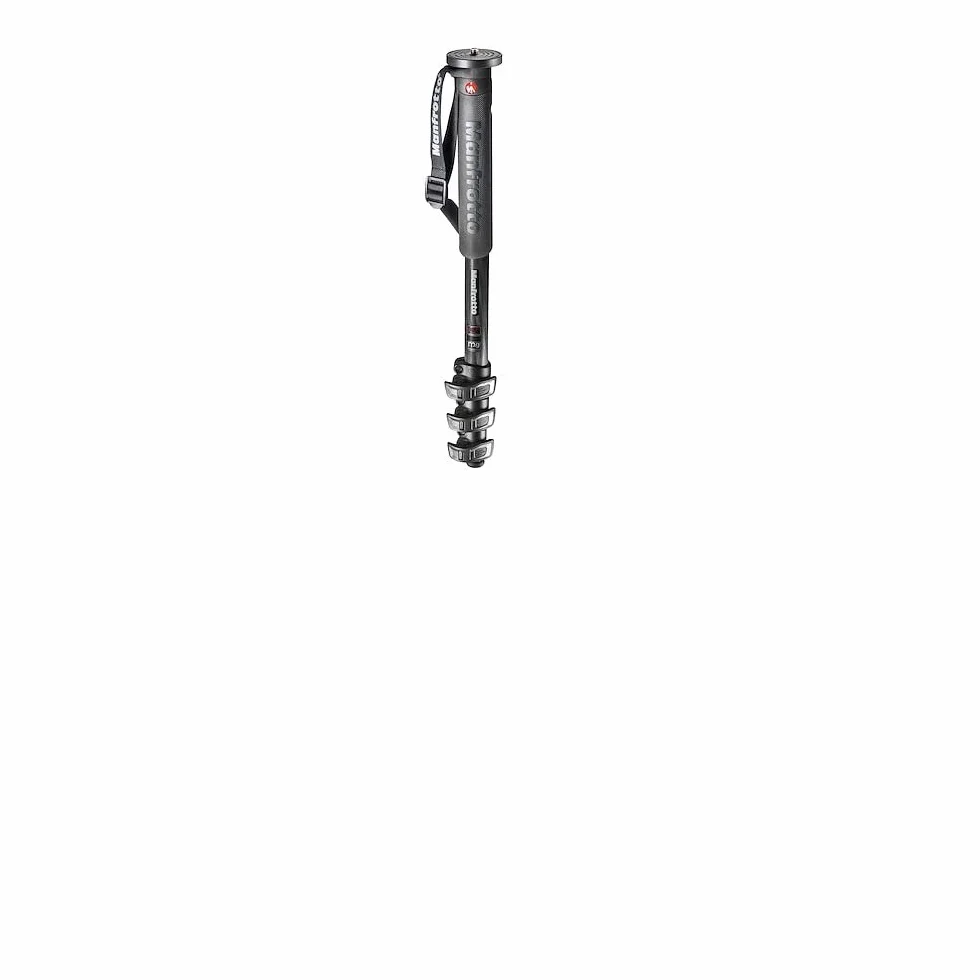 Manfrotto XPRO Monopode Photo en Fibre de Carbone 4 Section Noir