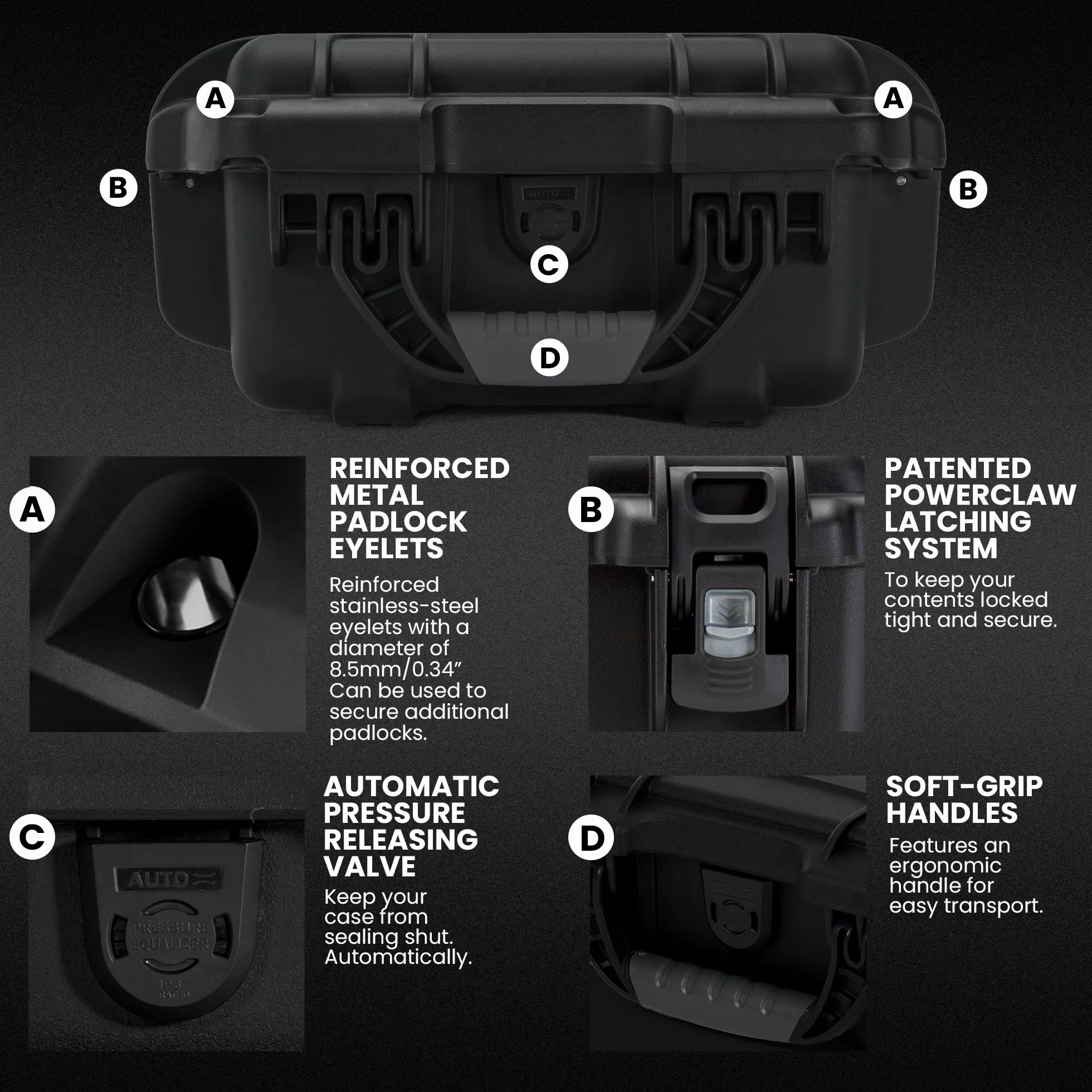 NANUK 905 Valise de Protection étanche pour Appareil Photo Drone 31,75 x 25,65 x 15,24 cm Noir