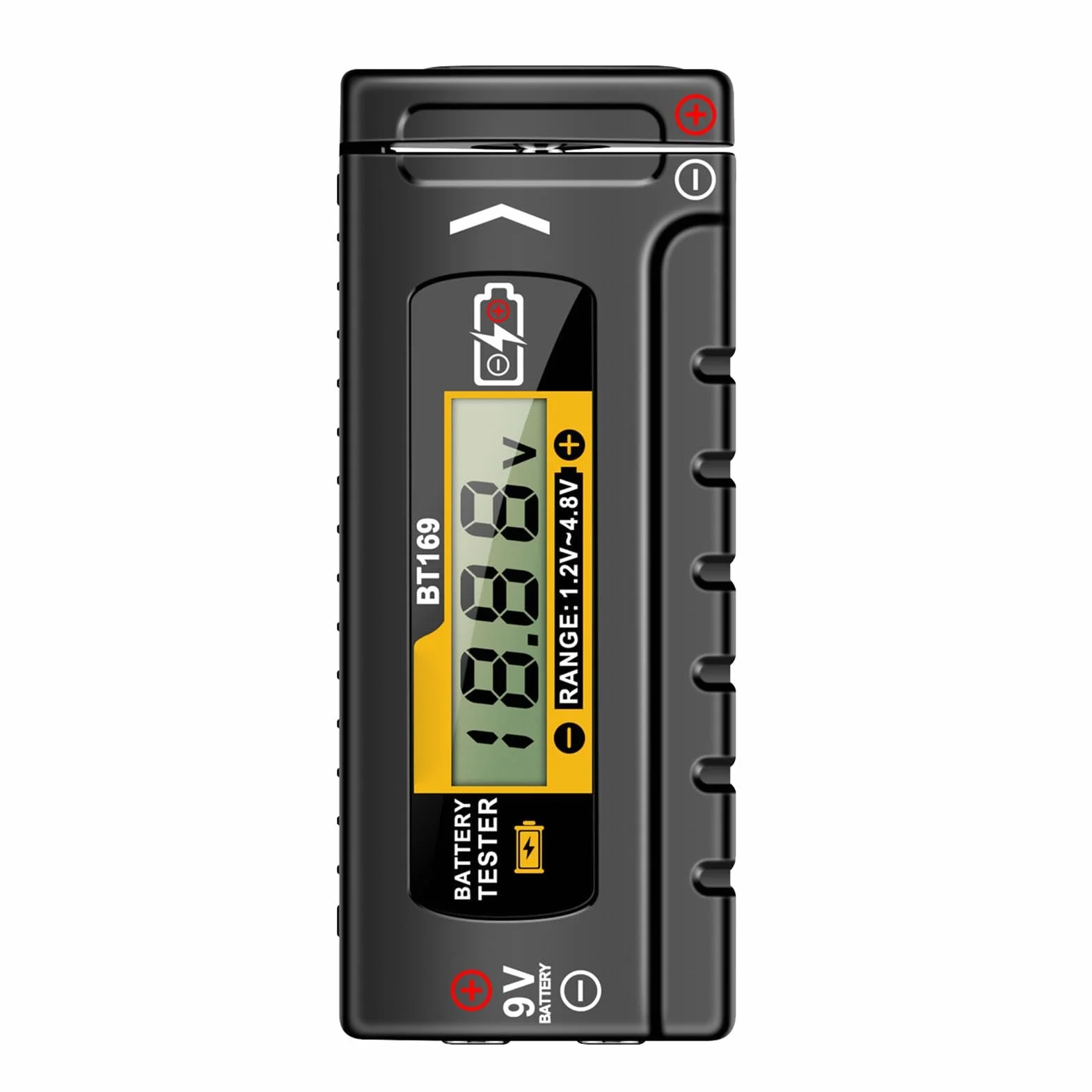 Testeur de batterie domestique – Petit vérificateur de tension | Vérificateurs de batterie avec affichage numérique | Équipement électrique précis | Vérificateur de volts pour piles bouton AA AAA C D,