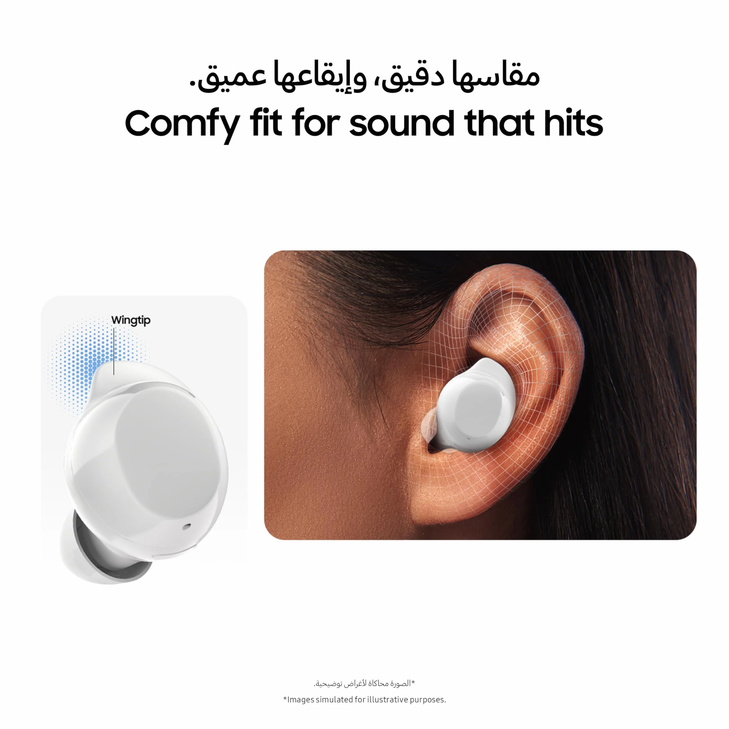 Samsung Galaxy Buds Core True Écouteurs Bluetooth sans Fil, Suppression Active du Bruit, Ajustement sécurisé avec Embout d'aile, appariement Facile, Commutation Automatique, contrôle Tactile, Noir