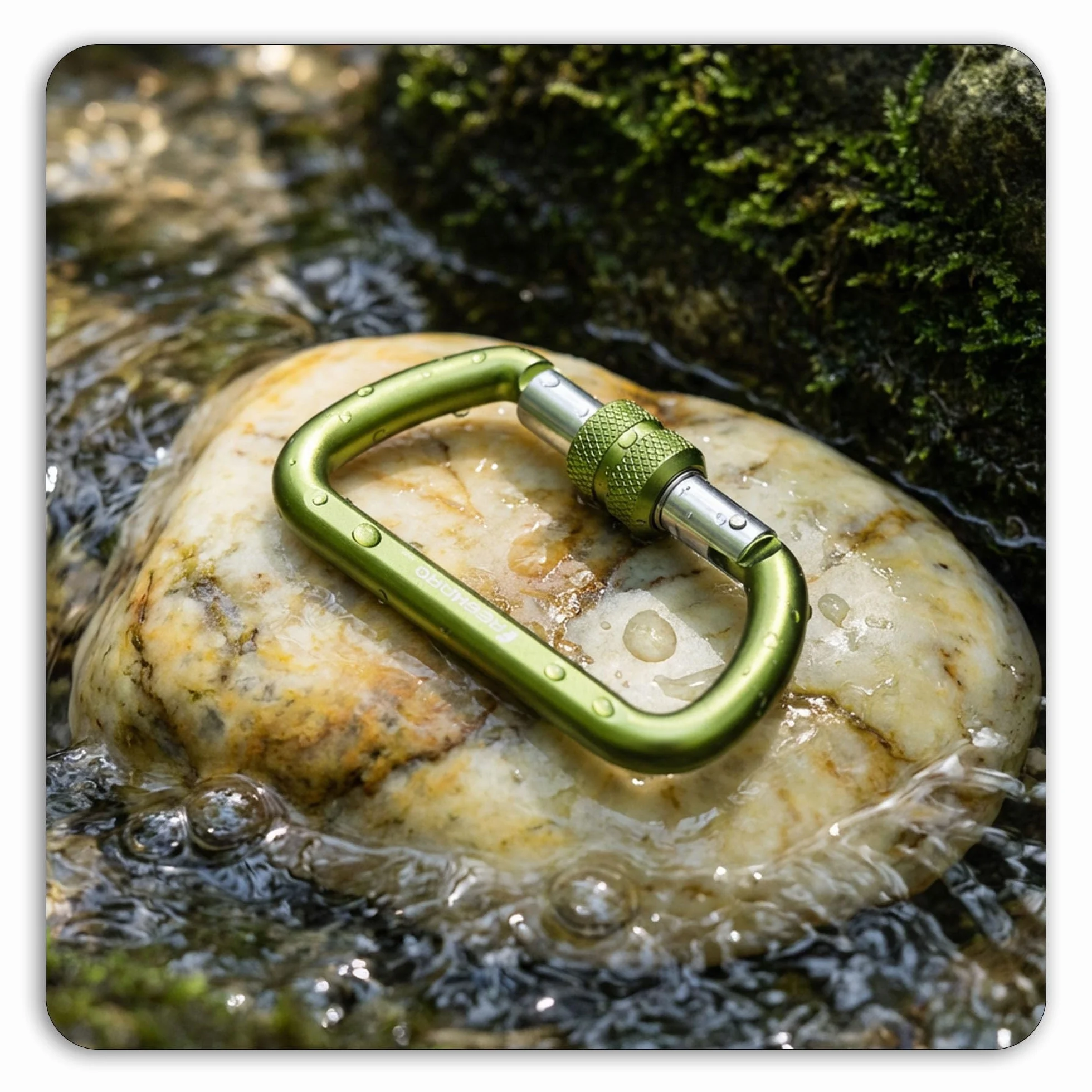 Mousquetons à Vis 7075 Aluminium 12kN 8cm Forme D 2/3pcs