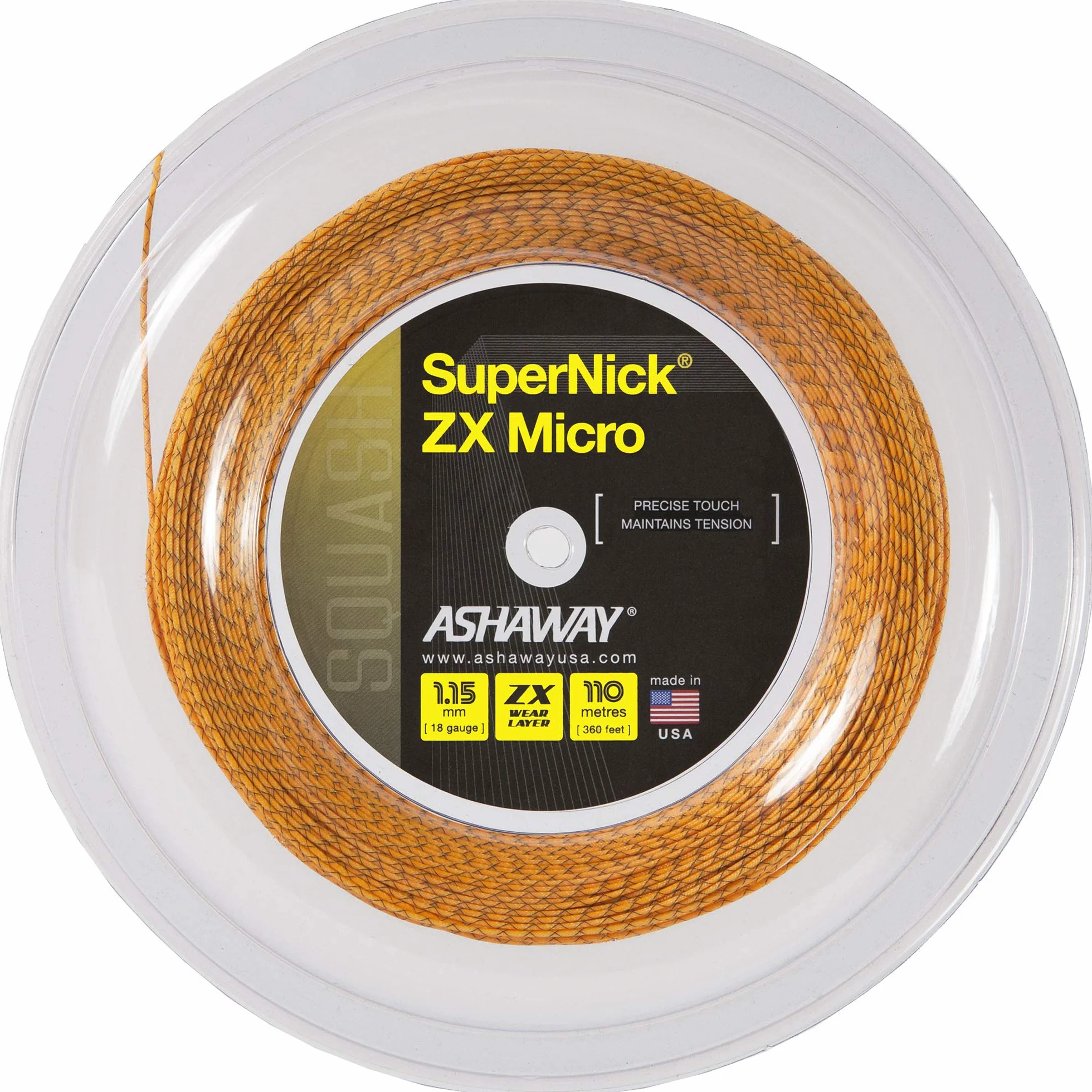 ASHAWAY SuperNick ZX Micro 18 1.15 mm 110 m sznur do squasha