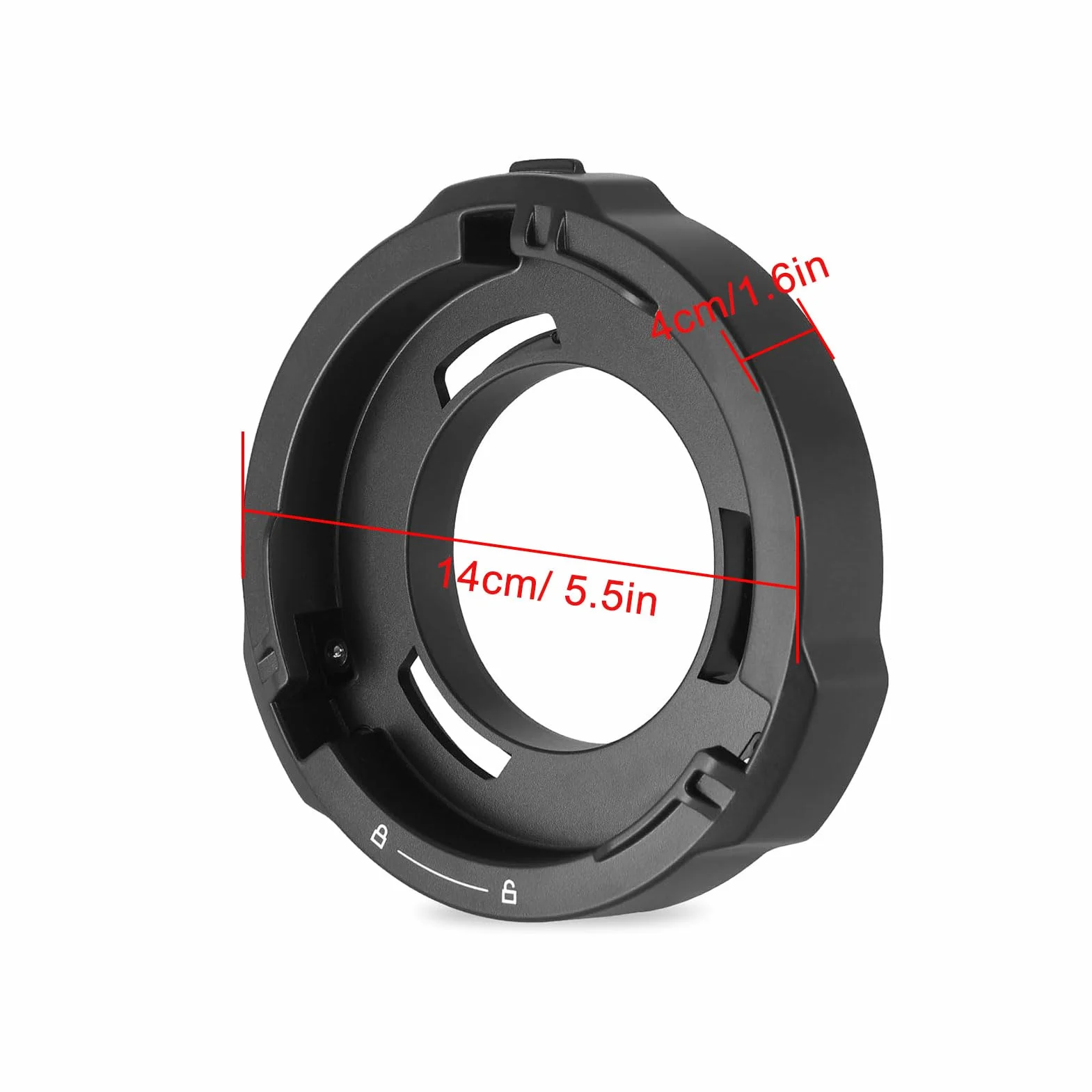 Godox ML-GB Adaptateur de conversion Bowens Mount pour Godox Mount AD300Pro, AD400Pro, ML100R, ML100Bi, ML60IIBi, ML30, ML30Bi, ML60Bi, ML60, ML60Bi