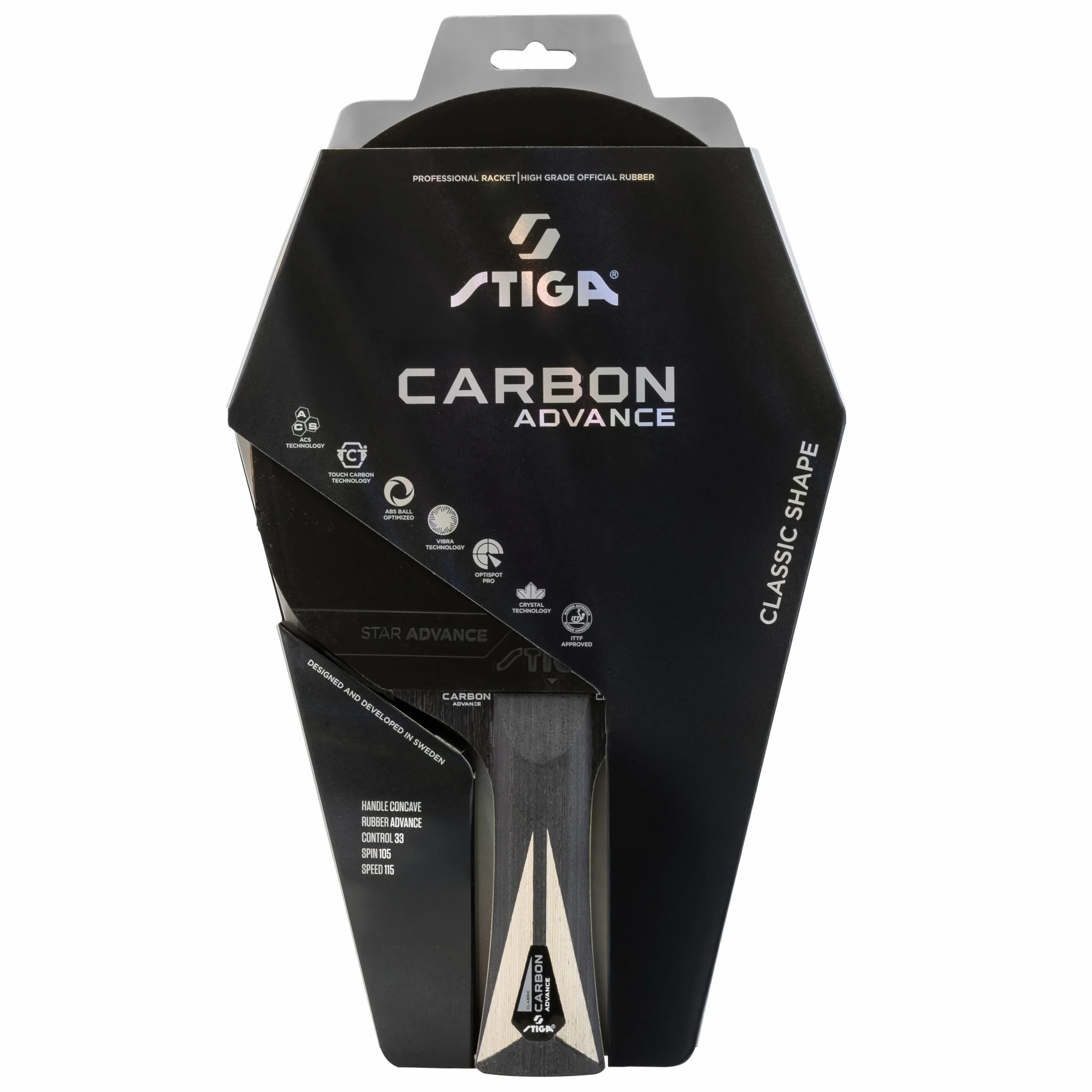 STIGA Carbon Advance Raquette de Tennis de Table