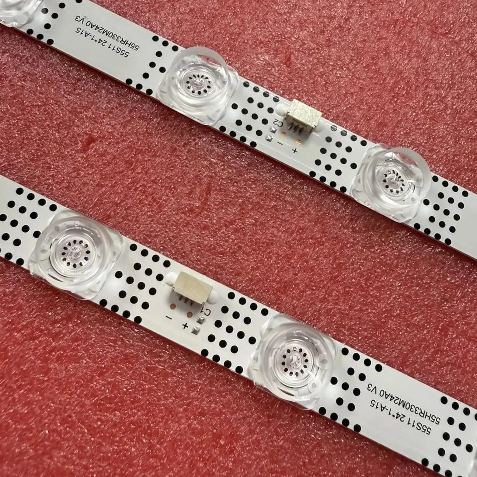 Lot de 2 bandes rétroéclairage 24 LED pour téléviseurs TCL 55P635, 55S11, 55P638 et 55P638X1