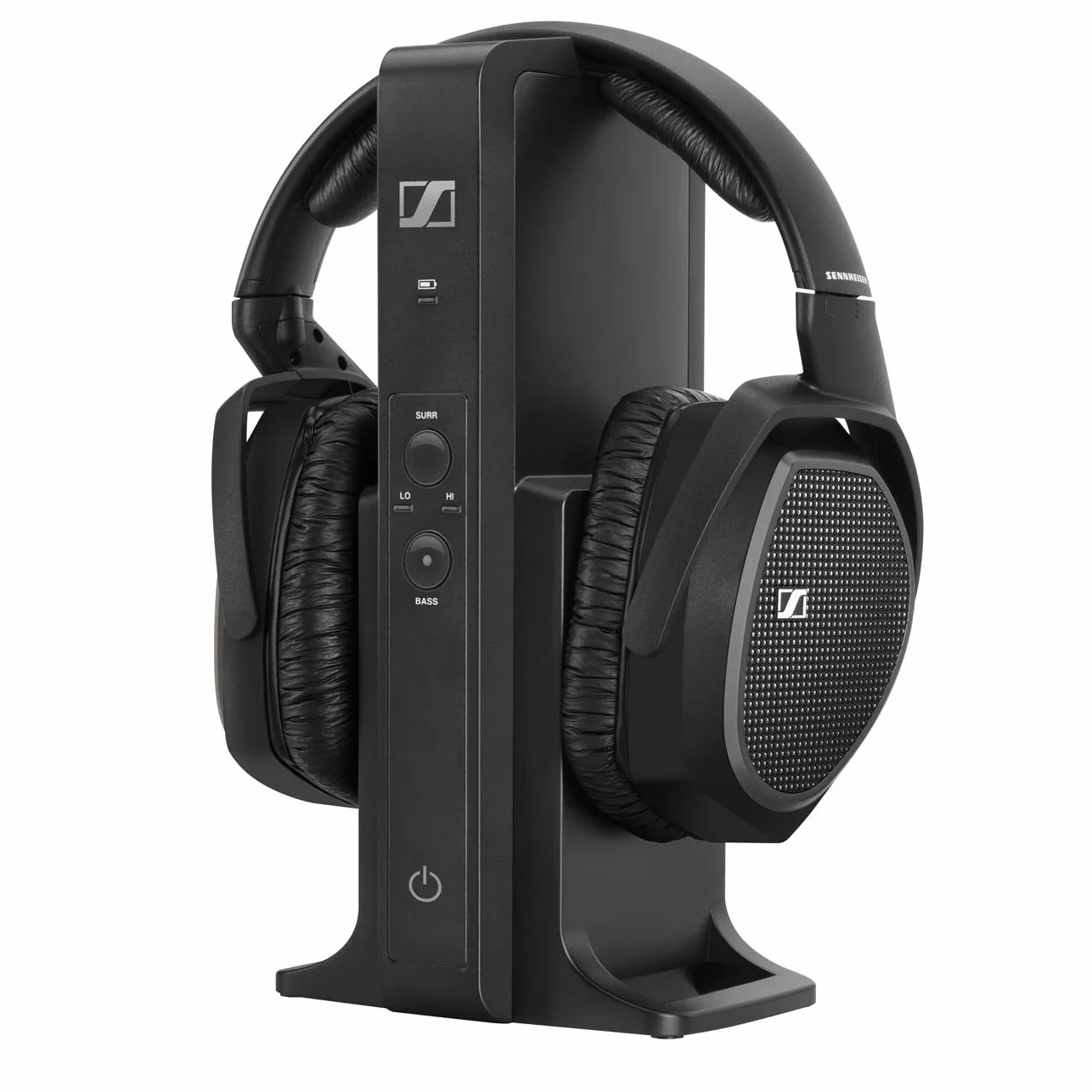 Sennheiser RS 175 – Casque PC Sans Fil RF pour Système TV avec Renforcement des Basses et Mode Son Surround, Compact et Ergonomique, Casques Sans Fil pour TV, Noir