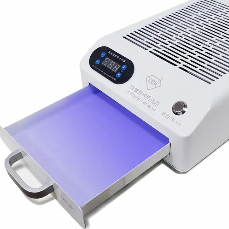 TBK 605 100W Mini boîte de Lampe de séchage UV 48 LED boîte de séchage UV d'écran de Surface incurvée