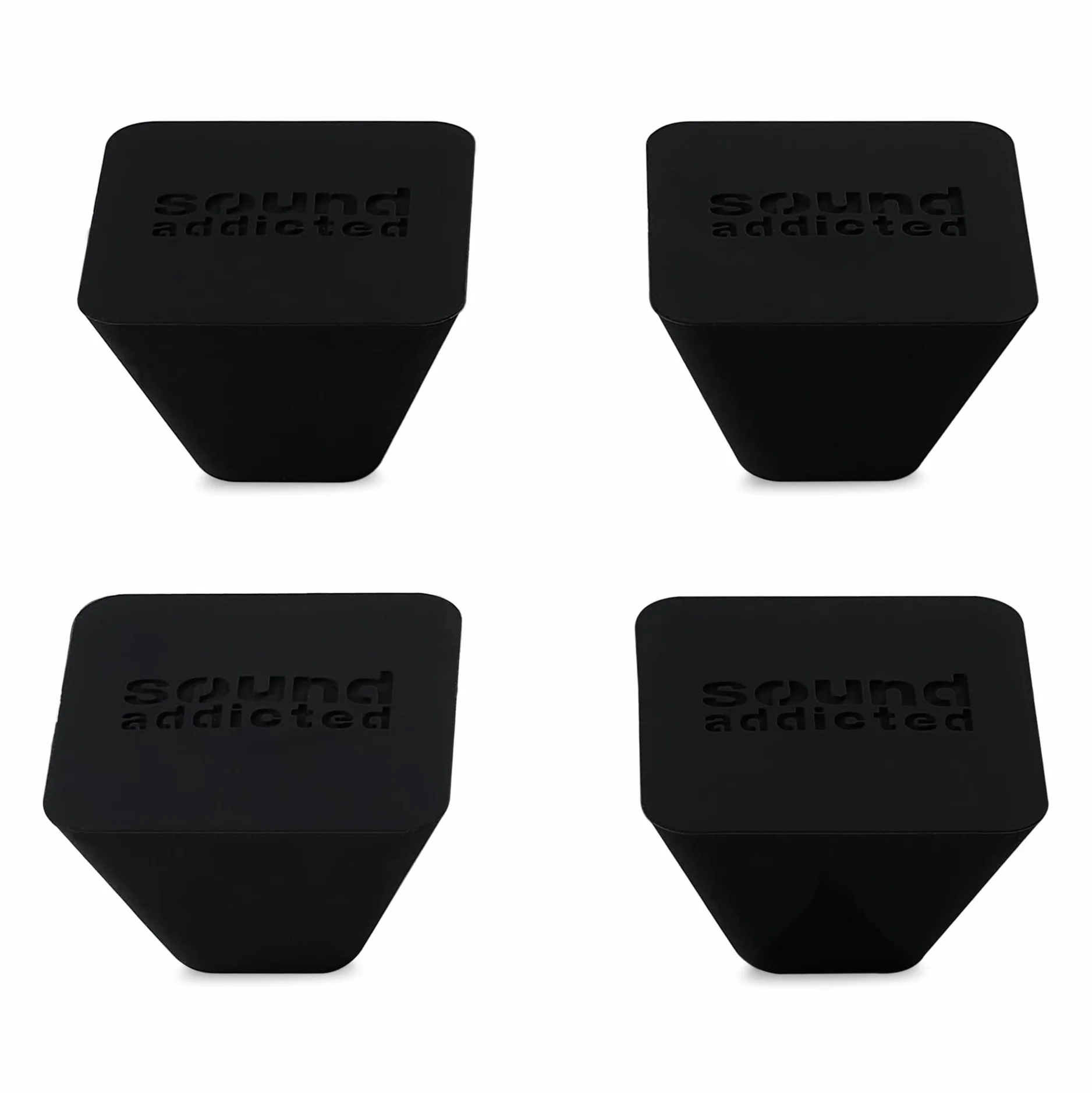 Sound Addicted Lot de 4 Pieds d'isolation pour Caisson de Basses et Haut-parleurs, Peuvent Supporter jusqu'à 45,4 kg - Non adhésifs