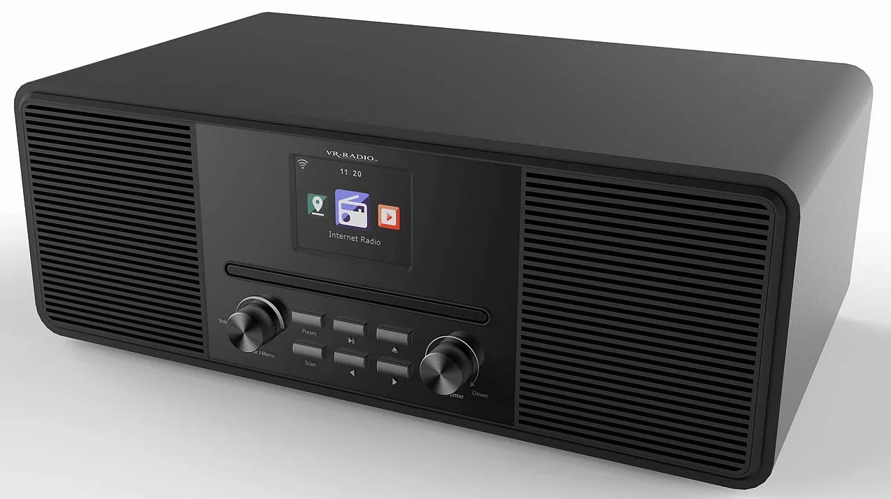 Radio Internet stéréo 20 W avec lecteur CD/DAB+/FM/bluetooth IRS-680 - Noir [VR-Radio]