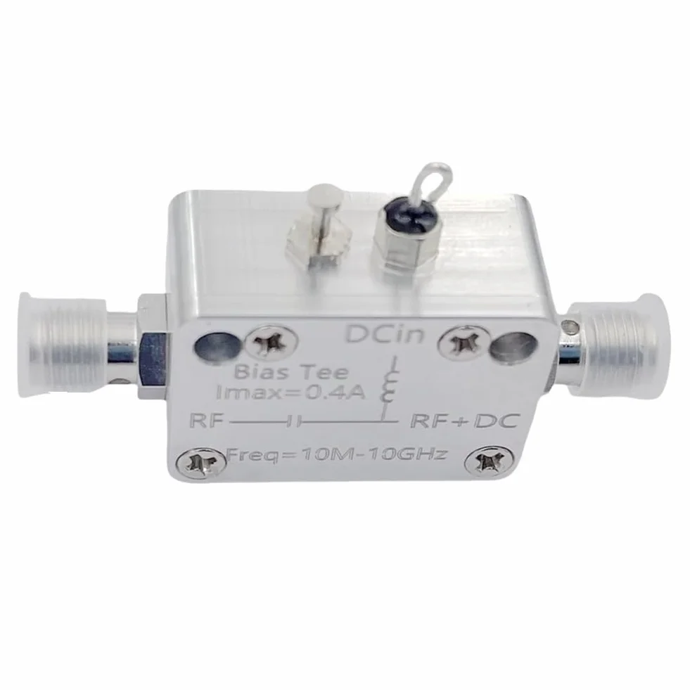 10 MHz-10 Ghz Bias Tee RF DC Block RF Isolateur CoAxial Biaser pour Ham Radio Haut Débit Amplificateur SDR Récepteur BiasTee
