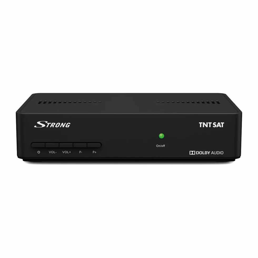 Strong SRT7406 TNTSAT HD, DVB-S2, pour recevoir la TNT par Satellite, Carte TNTSAT valable 4 Ans Incluse, HDMI, Péritel, Spdif, USB, Compatible Alimentation 12 V (Non fournie)