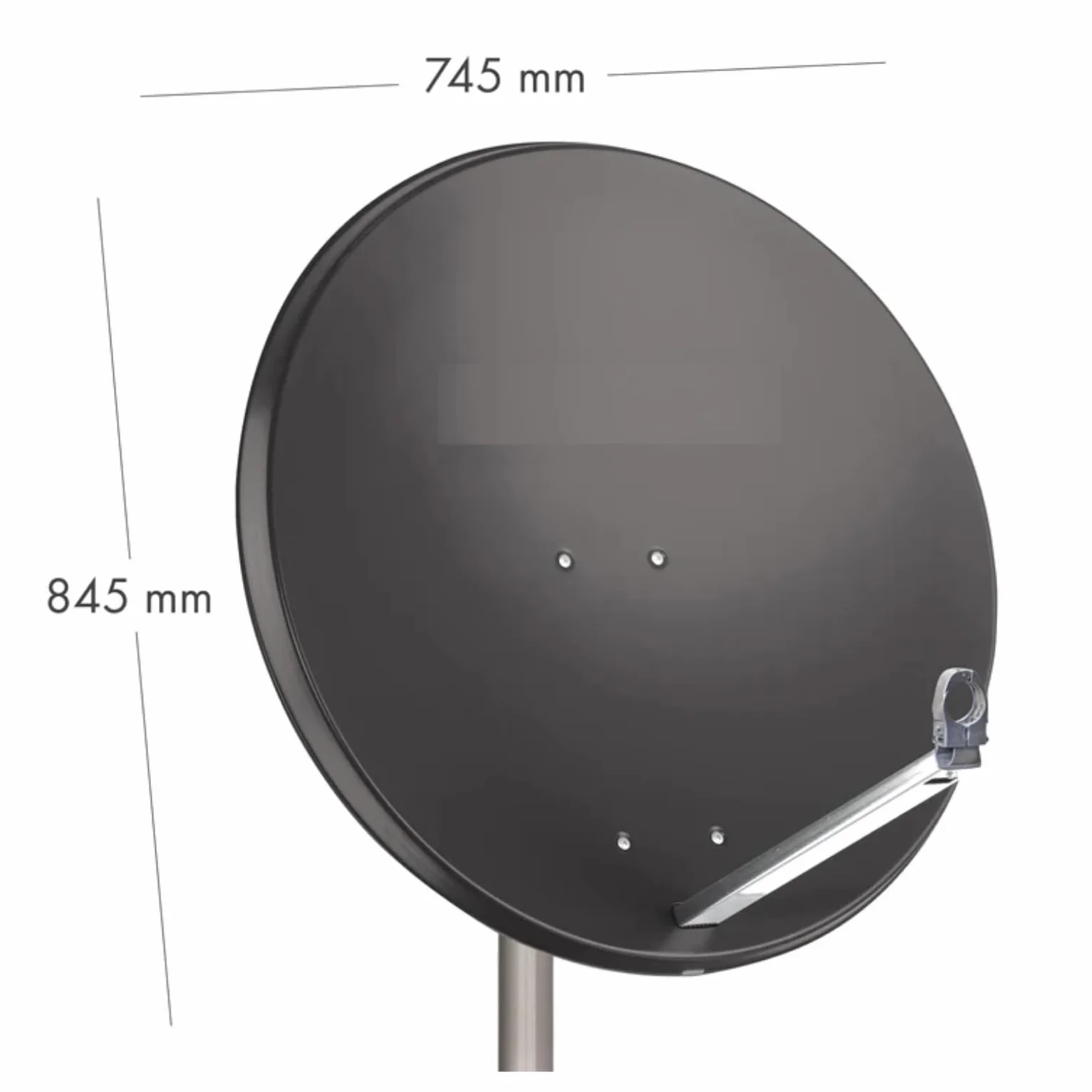 Opticum X80 Satellite Antenna anthracite 80 cm en acier