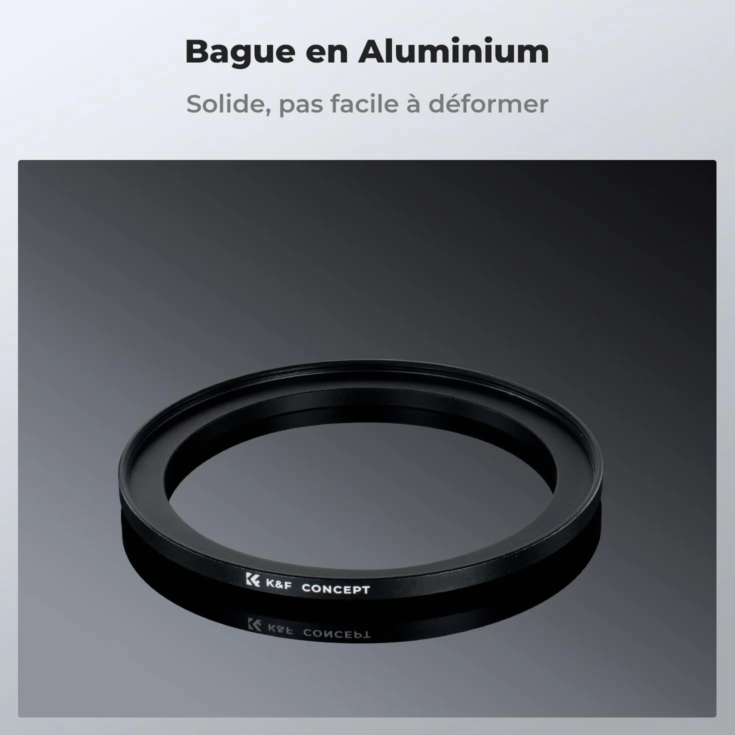 K&F CONCEPT Bagues d'adaptation 55-67mm Step up Ring pour Filtre 67mm vers Objectif 55mm et Chiffon