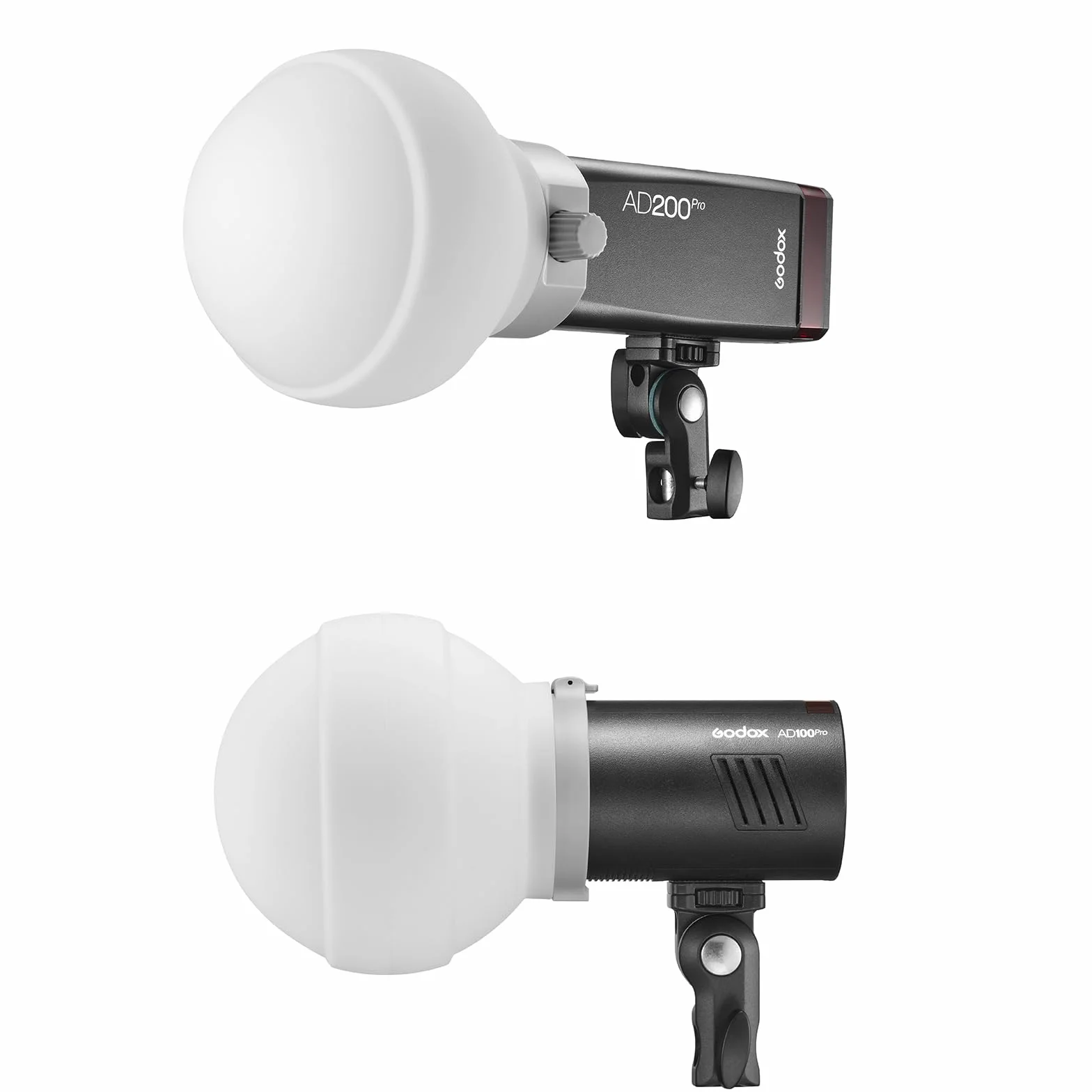 Godox ML-CD15 Diffuseur Dôme avec 3 Adaptateurs pour Lampe de Poche, Modificateur de Lumière Souple Pliable pour Godox AD100PRO AD200PRO AD300PRO AD400PRO V1 V860II V860III TT685II TT600 ML60 ML60Bi