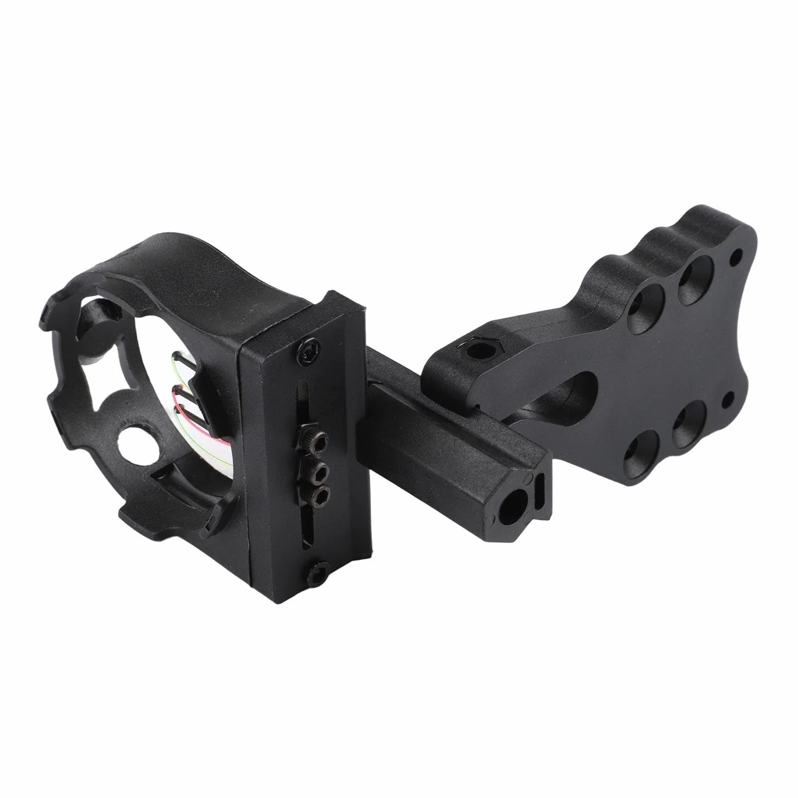 Viseur à 3 broches en fibre optique pour arcs composés et recourbés, ABS noir