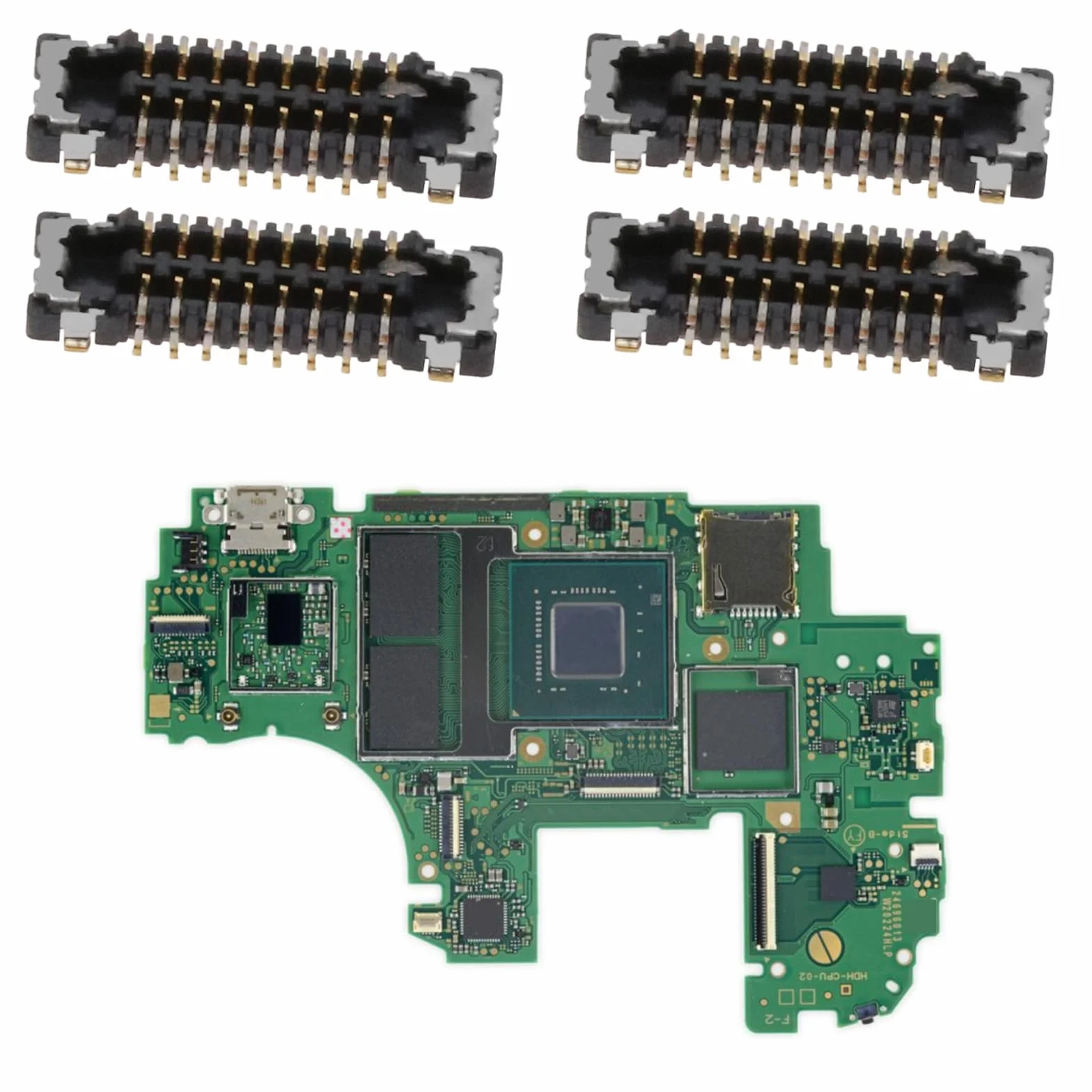 Lot de 4 lecteurs de cartes Micro SD FPC mâle femelle 16 broches pour Nintendo Switch carte mère accessoires de rechange