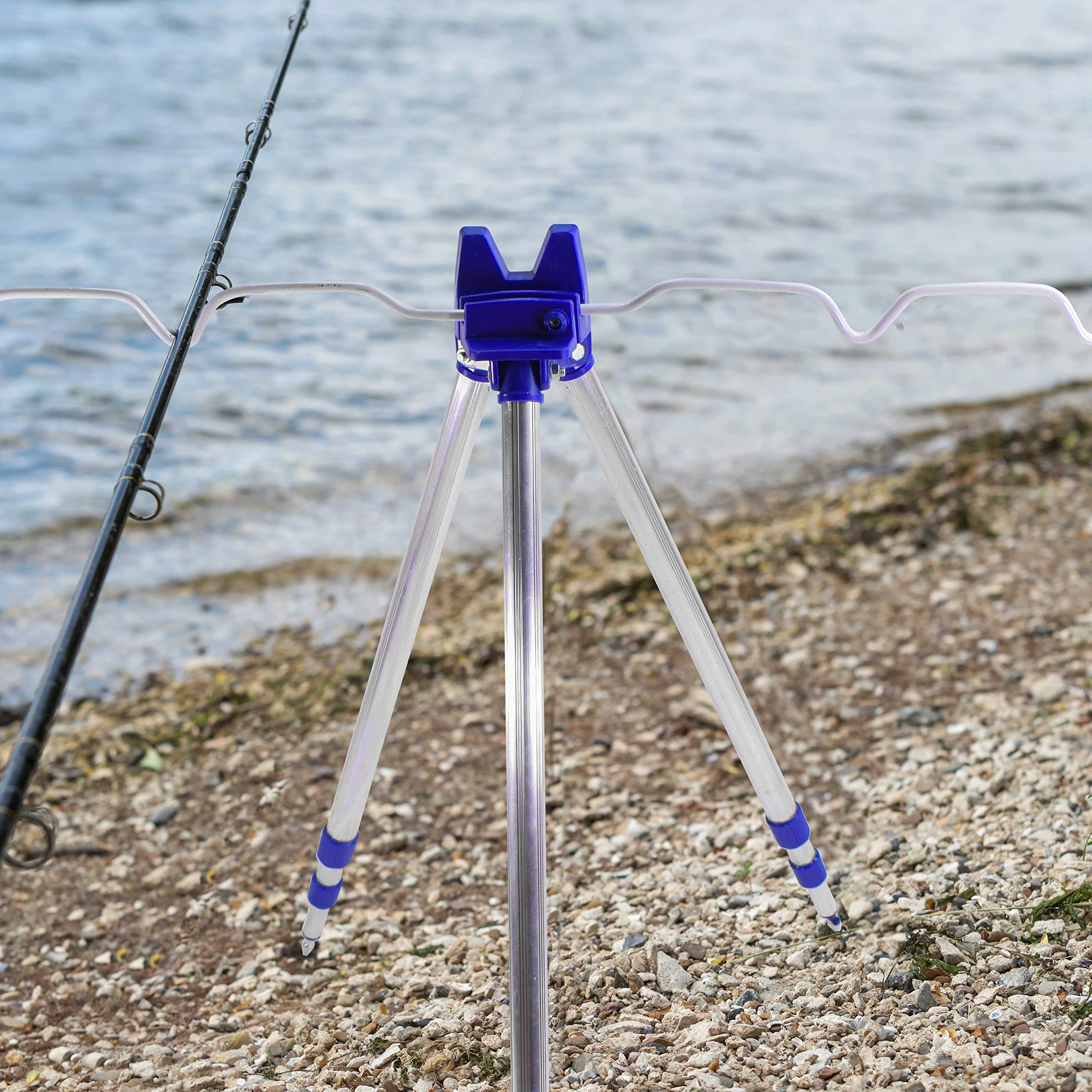 DIGIFLEX Trépied télescopique pour Canne à pêche Stand Repos pour Plage mer côte Quai gréement