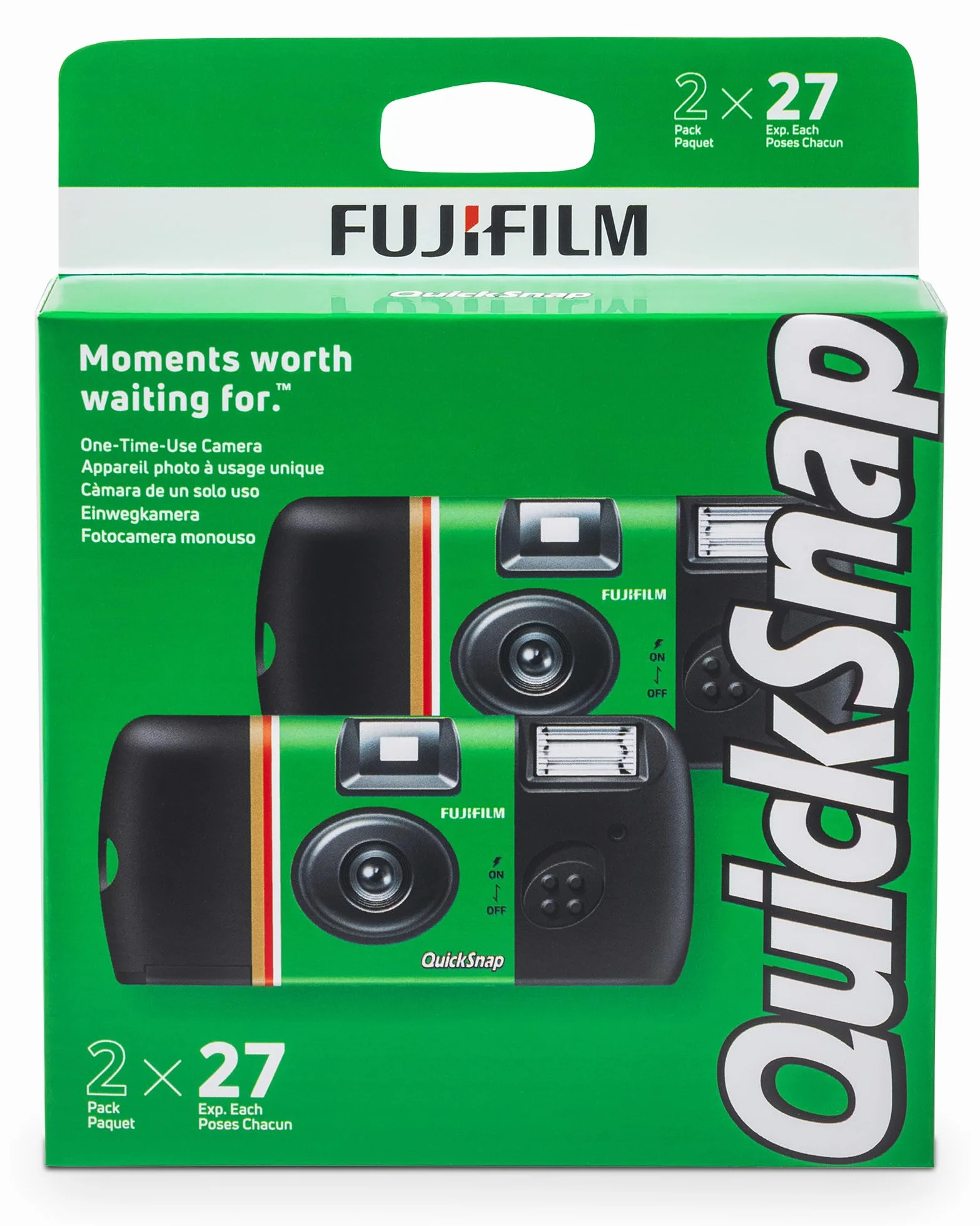 Fujifilm QuickSnap Flash 400 Lot de 2 appareils Photo à Usage Unique