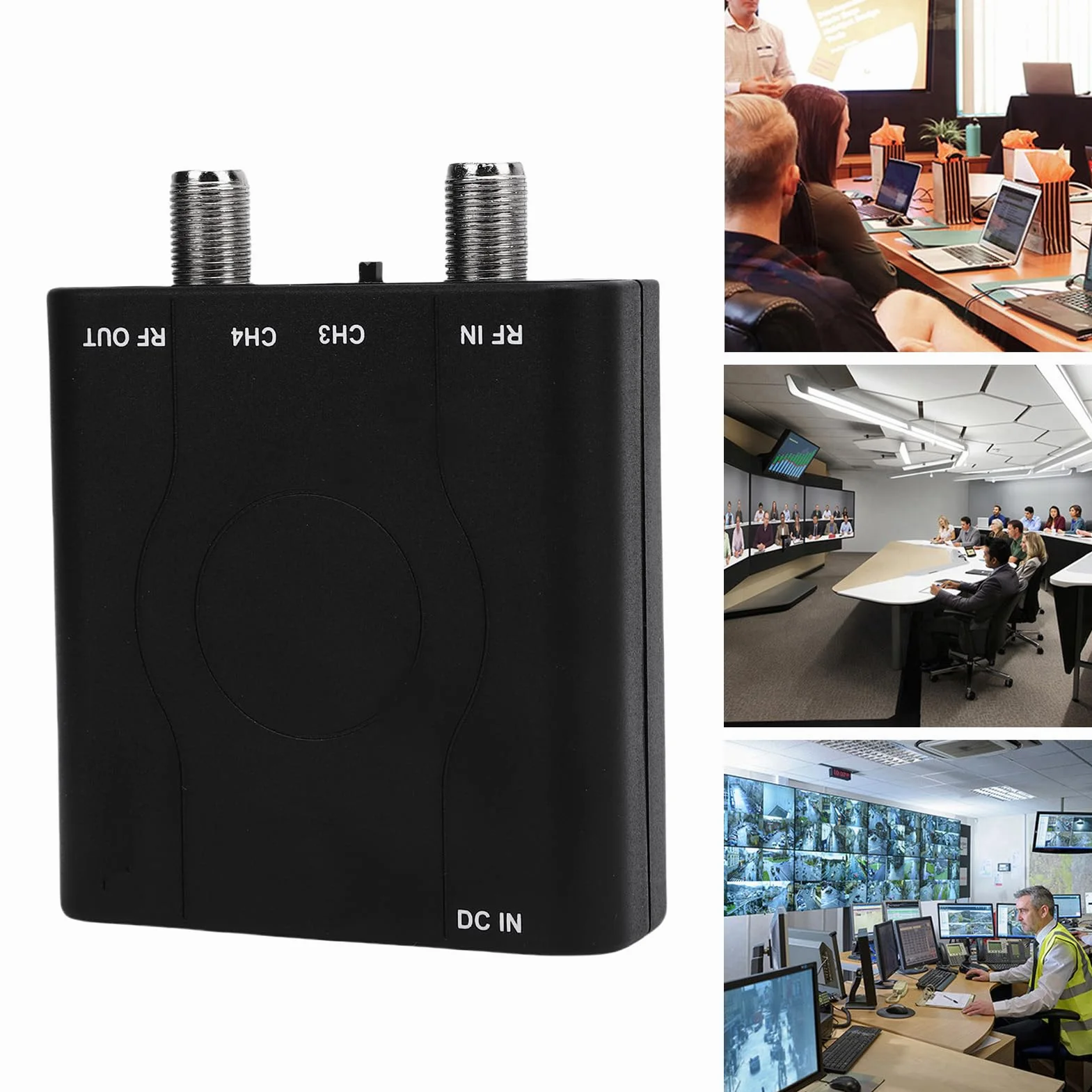 PUSOKEI Modulateur HDMI vers RF HDM61, Adaptateur Convertisseur HDMI Coaxial PAL 1080P NTSC