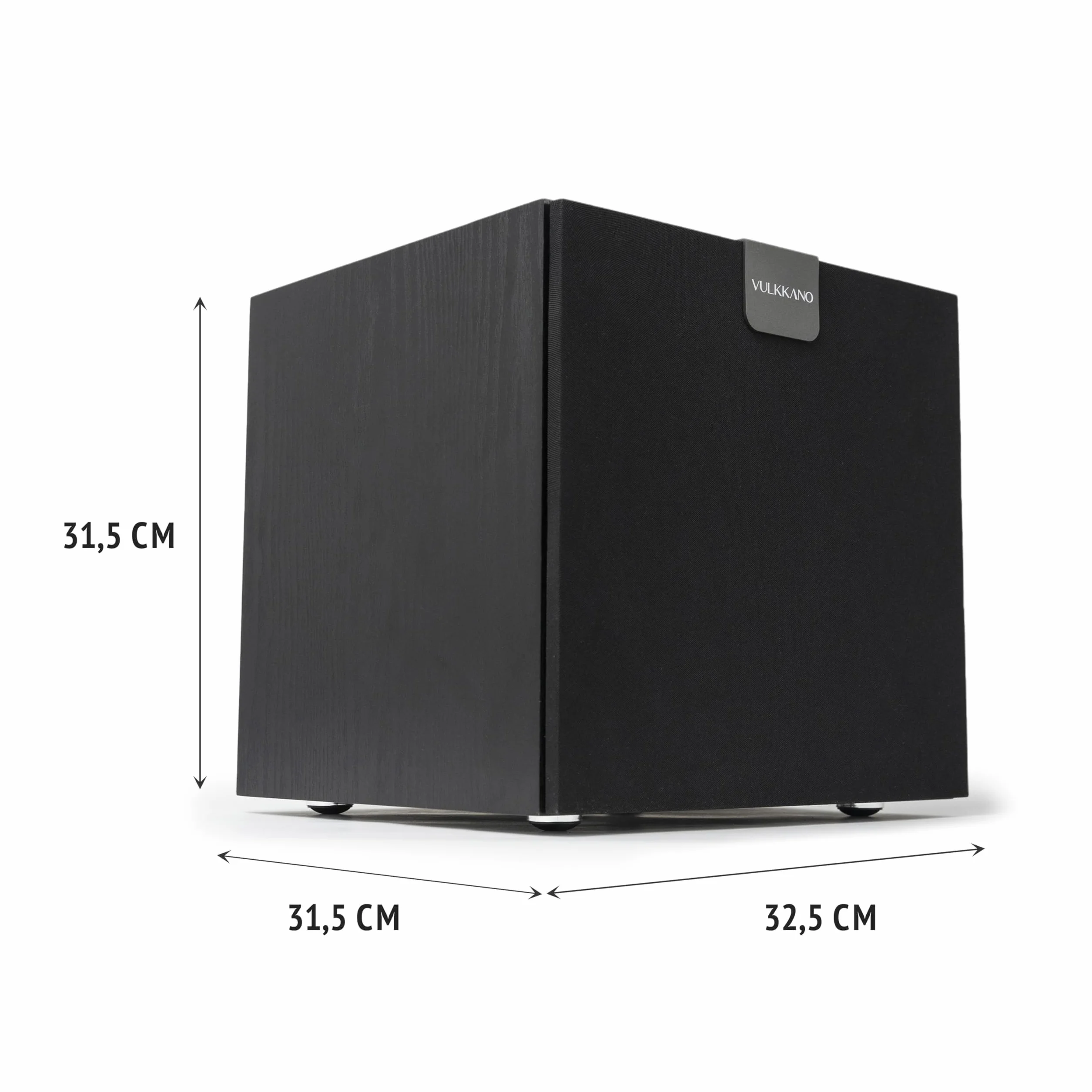 VULKKANO SUB10 Caisson de Basse de 10 Pouces, Fréquence 40Hz-200Hz, Subwoofer Actif