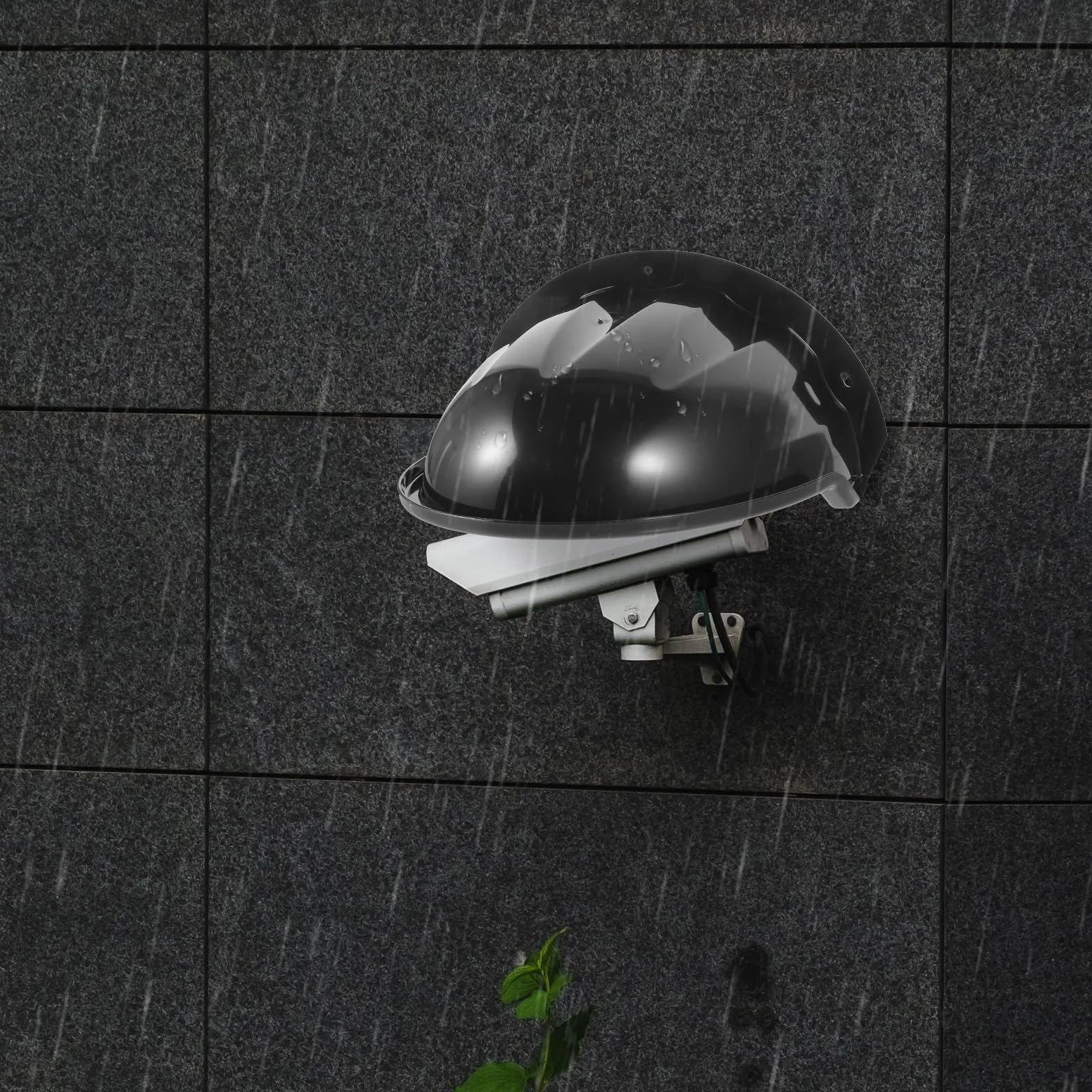 Cache-caméra Résistant à la Déformation de Sécurité Extérieur en ABS Noir, Protection Pluie et Soleil, Résistant la Déformation, Design Simple et Élégant pour Système de Caméra