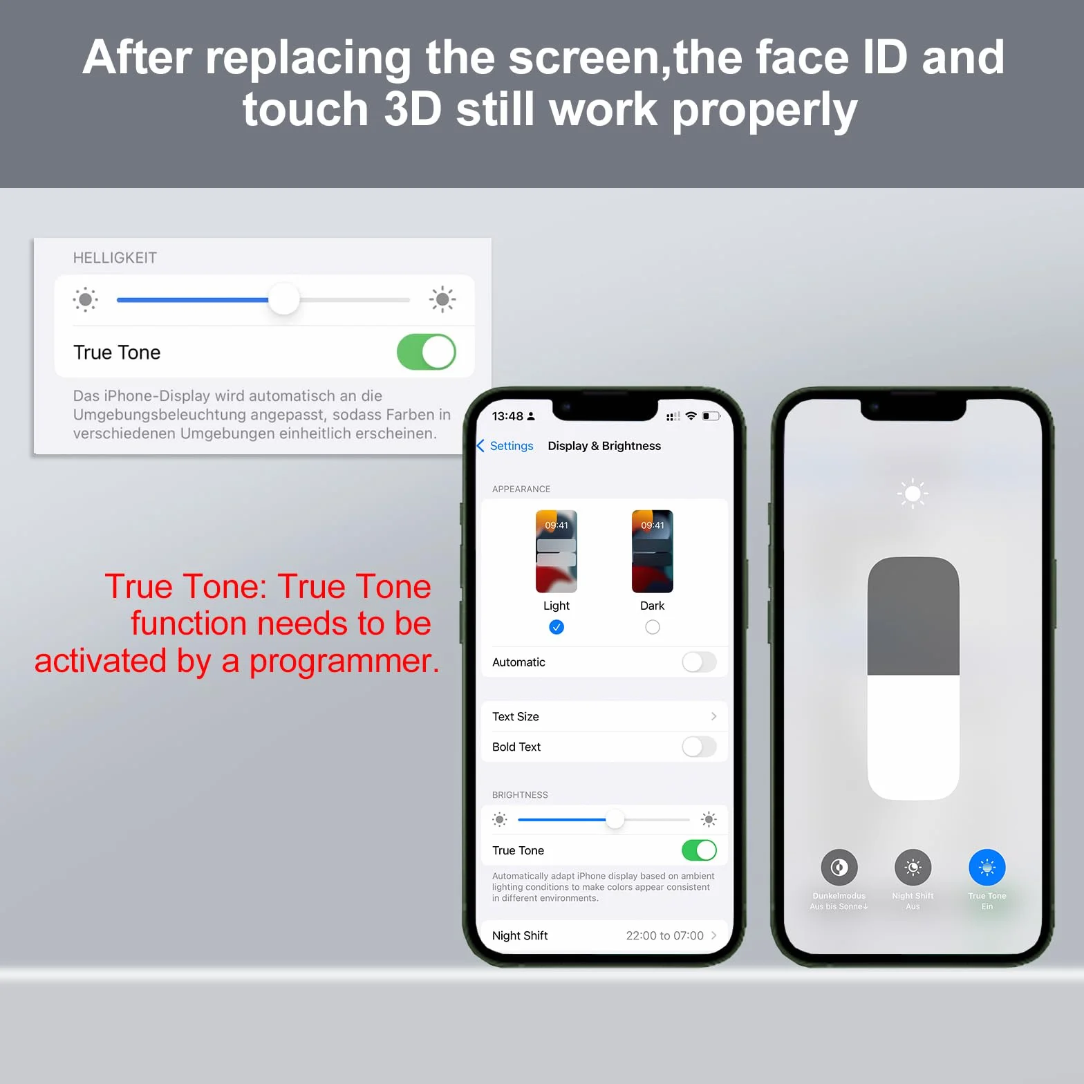DTD Écran pour iPhone 13 LCD 6.1" de Remplacement pour écran Tactile 3D Touch Digitizer kit de Montage et de réparation 2024 (modèles A2482, A2631, A2634, A2635, A2633)