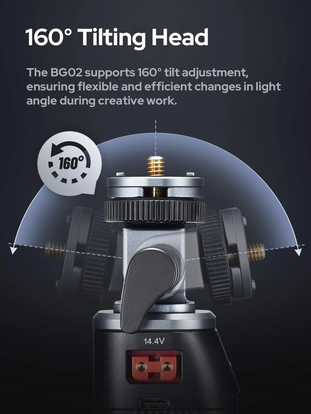 Godox BG02 Battery Grip, solution portable de 95 Wh pour Flash Godox AD100Pro, AD200 PRO II, AD300Pro et lumière vidéo LED ML100BI ML100R