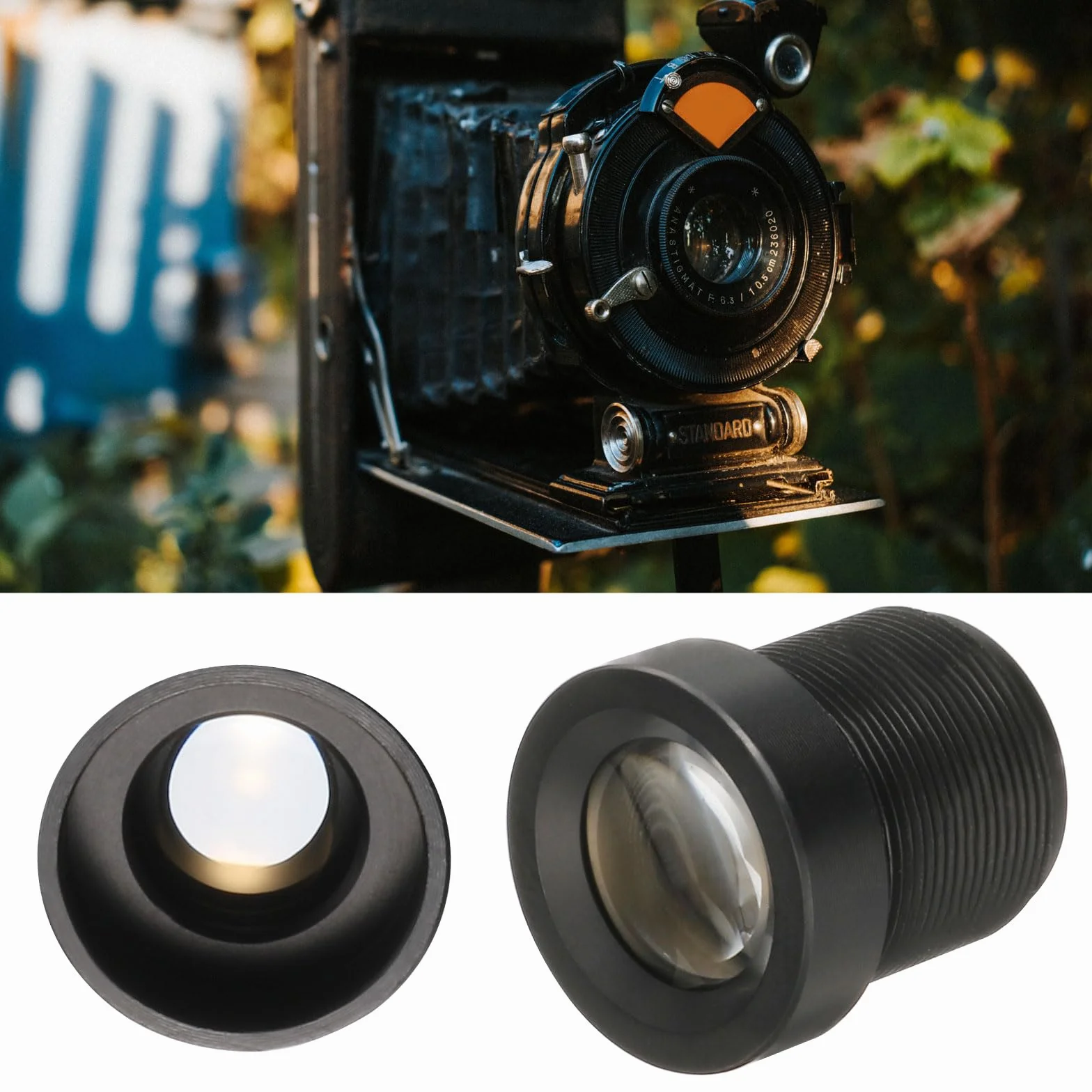 QUARKZMAN 16mm CCTV Caméra Objectif 720P F2.0 FPV M12 Fileté Noir