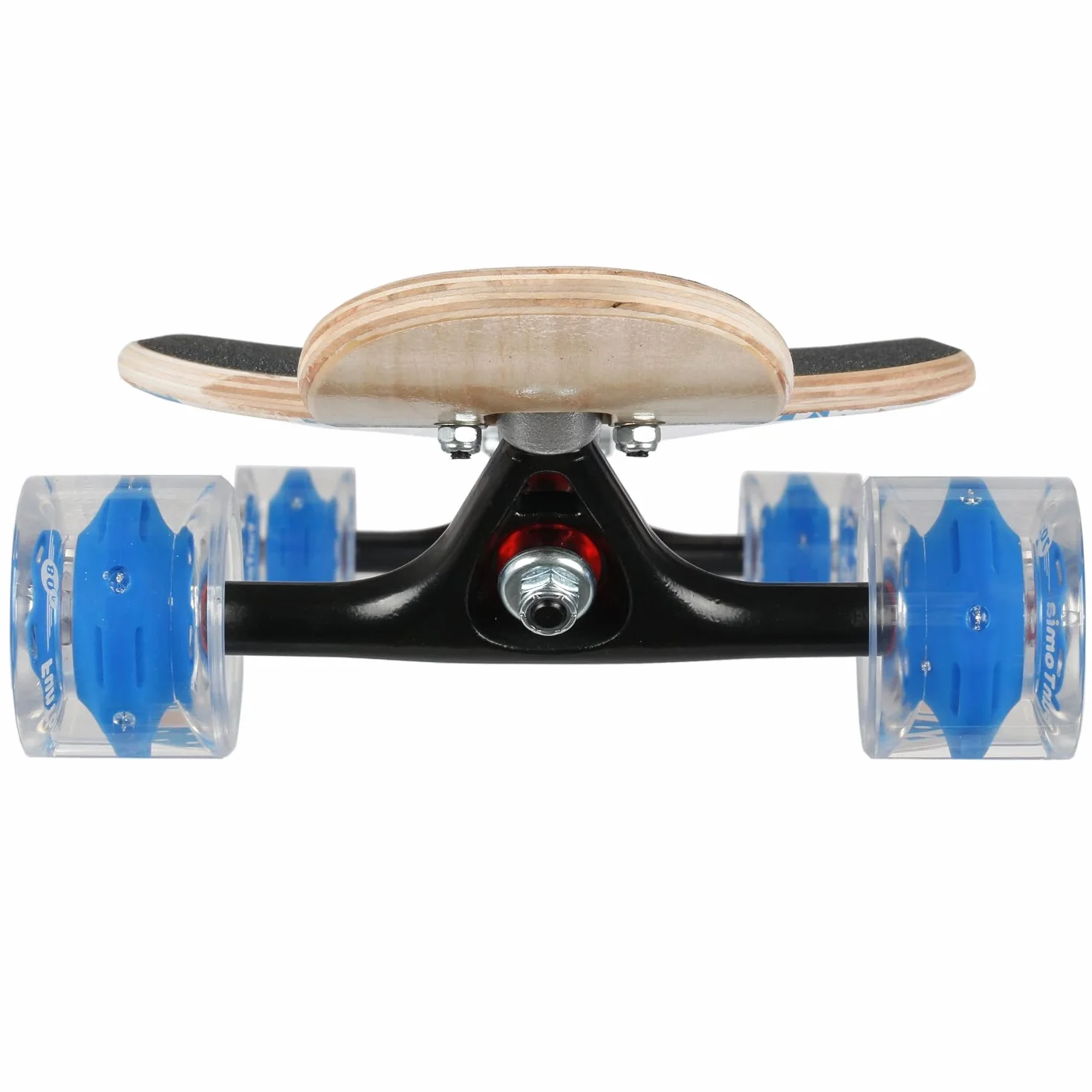 Flex2 Longboard Camber planche à roulettes fleur bleue LED bois d'érable jusqu'à 84 kg