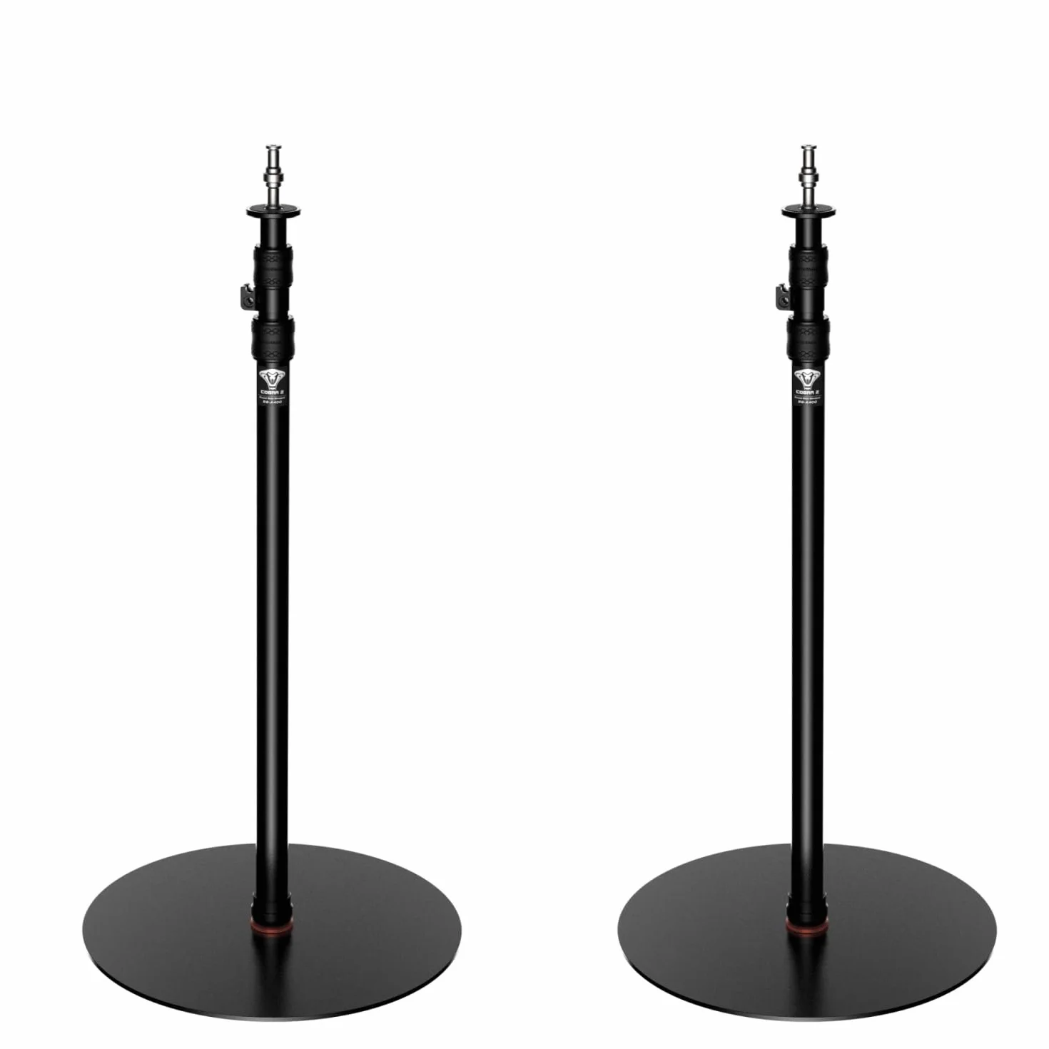 IFOOTAGE Cobra 2 RB-A400 Monopode Professionnel en Aluminium pour Appareil Photo,Monopode de Studio,Base Lestée et Hauteur Réglable,Support de Sol,Support D'éclairage,Diamètre de la Base : 40 cm