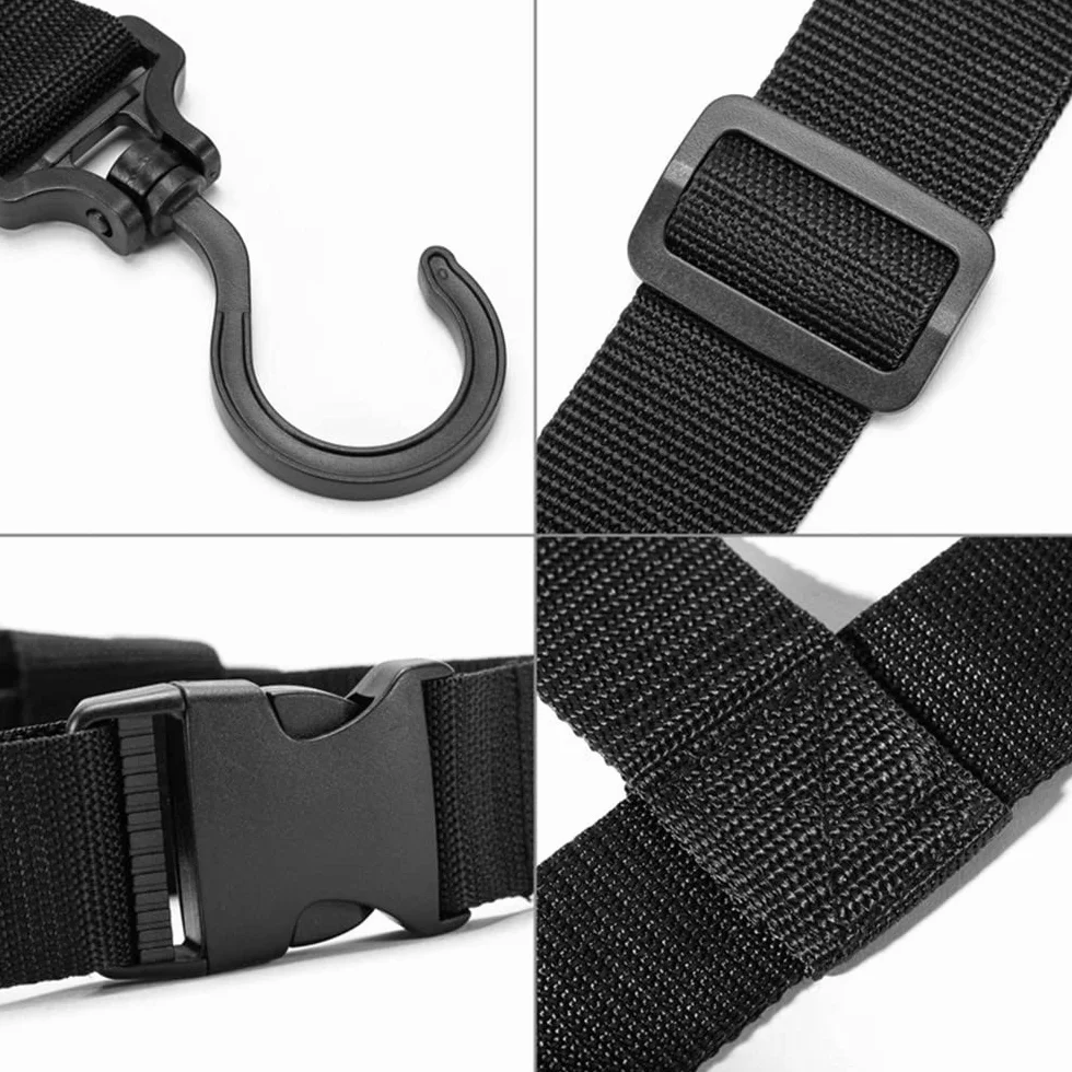 DONGKER Lot de 2 cintres pour bottes de pêche, cuissardes réglables avec crochet pivotant 360°