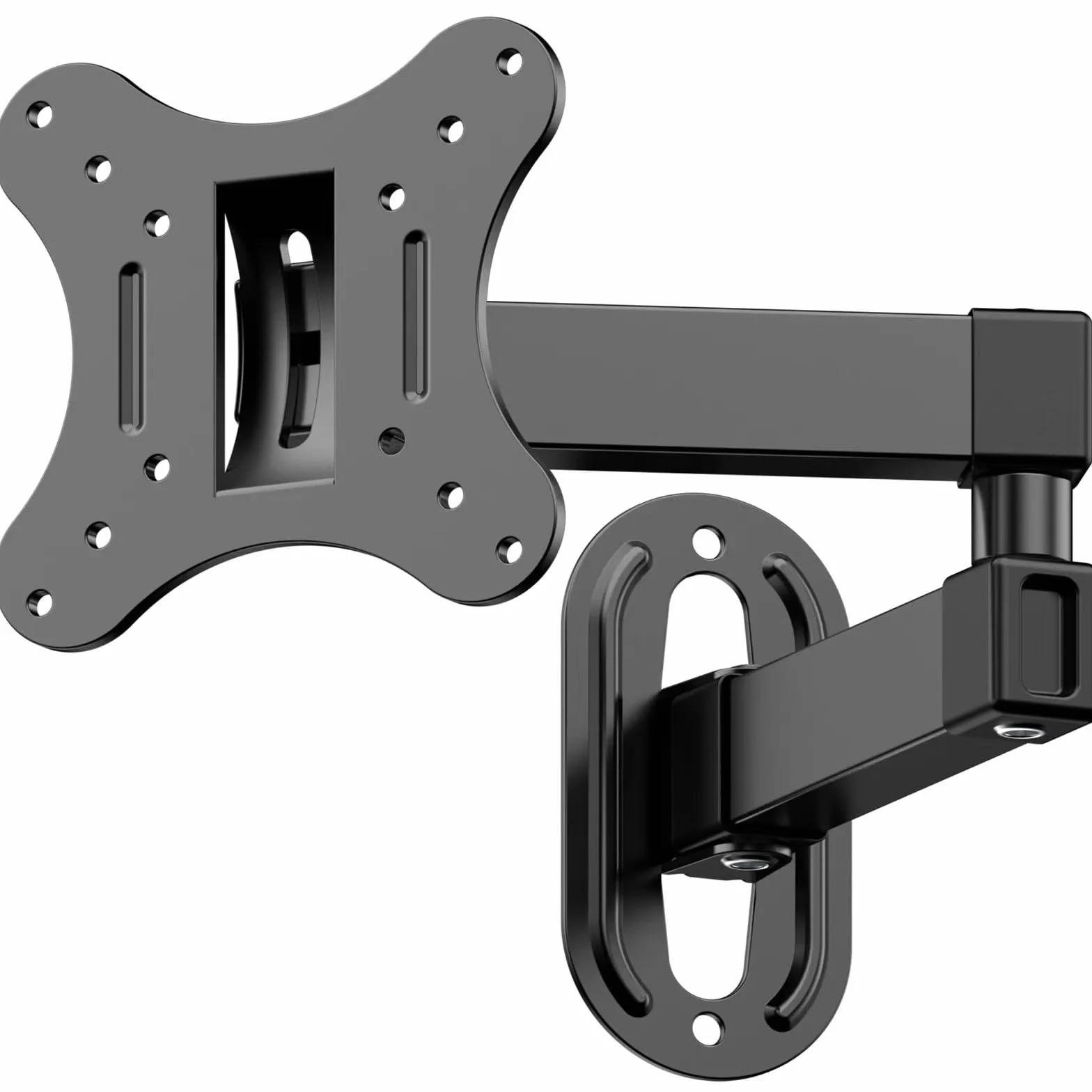 Support TV Mural 14 à 27 Pouces Ecran PC,Orientable et Inclinable,VESA 75x75mm / 100x100mm jusqu'à 10 kg,Universel 17 19 21 24 Pouces Support Mural TV,Support de Moniteur