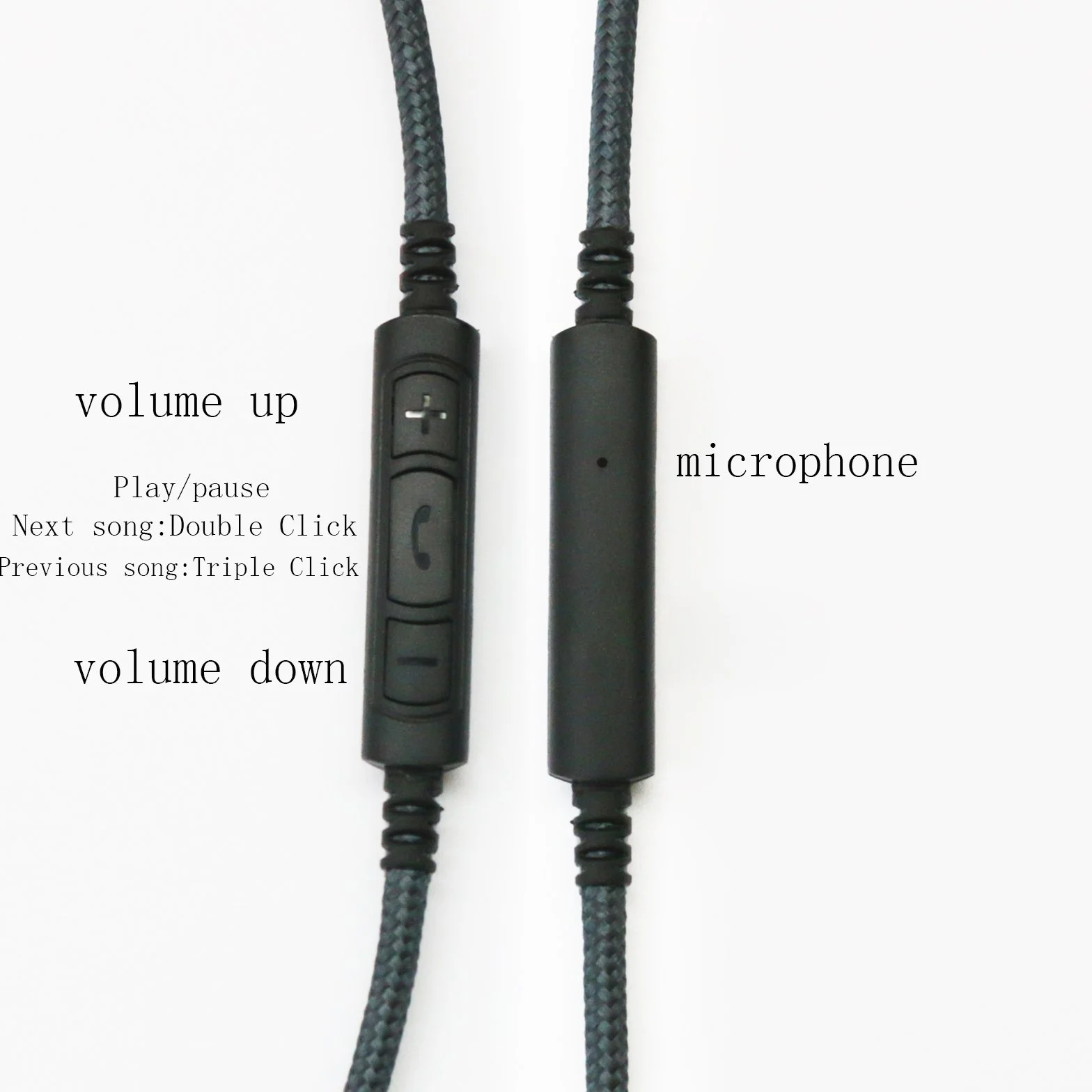 Câble audio de rechange avec micro intégré et contrôle du volume compatible avec casque Bose QC15 QuietComfort 15, compatible avec Samsung Galaxy Huawei Android