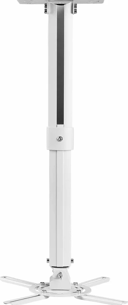 Support Videoprojecteur Plafond Suptek, Support Mural Universel pour Projecteur avec Perche 34-54 cm, jusqu'à 13,6 kg, Blanc PR05W