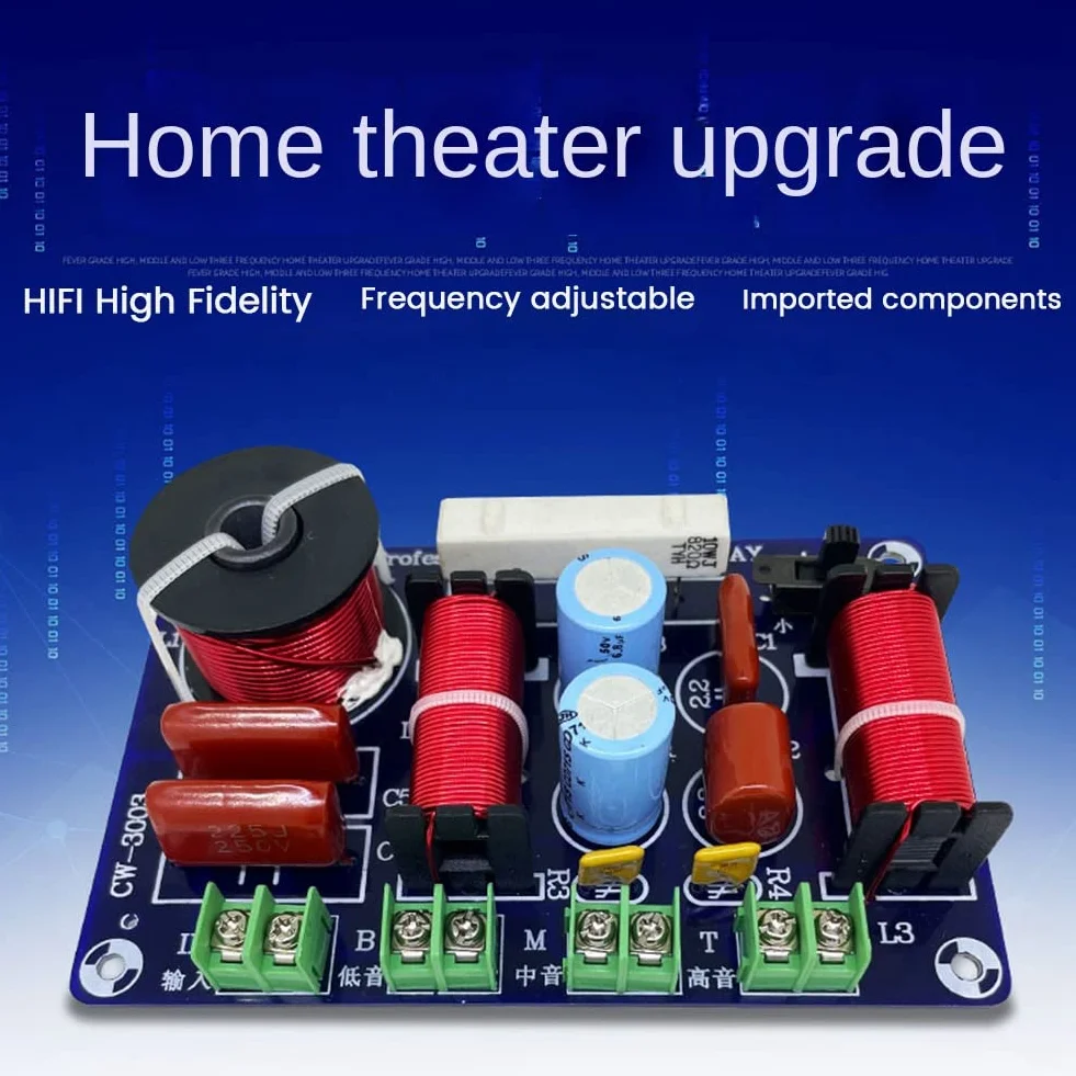 3 Voies HiFi Haut-Parleur Diviseur de FréQuence HiFi Crossover Filtre Distributeur Bricolage Ktv ScèNe Voiture Audio Woofer Haut-Parleur Filtre