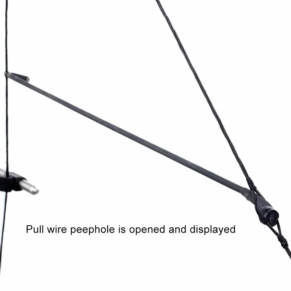 3 Pièces Bow Sight Peep 1/4" 3/16" Peep Sight Tube pour Arc à Poulies