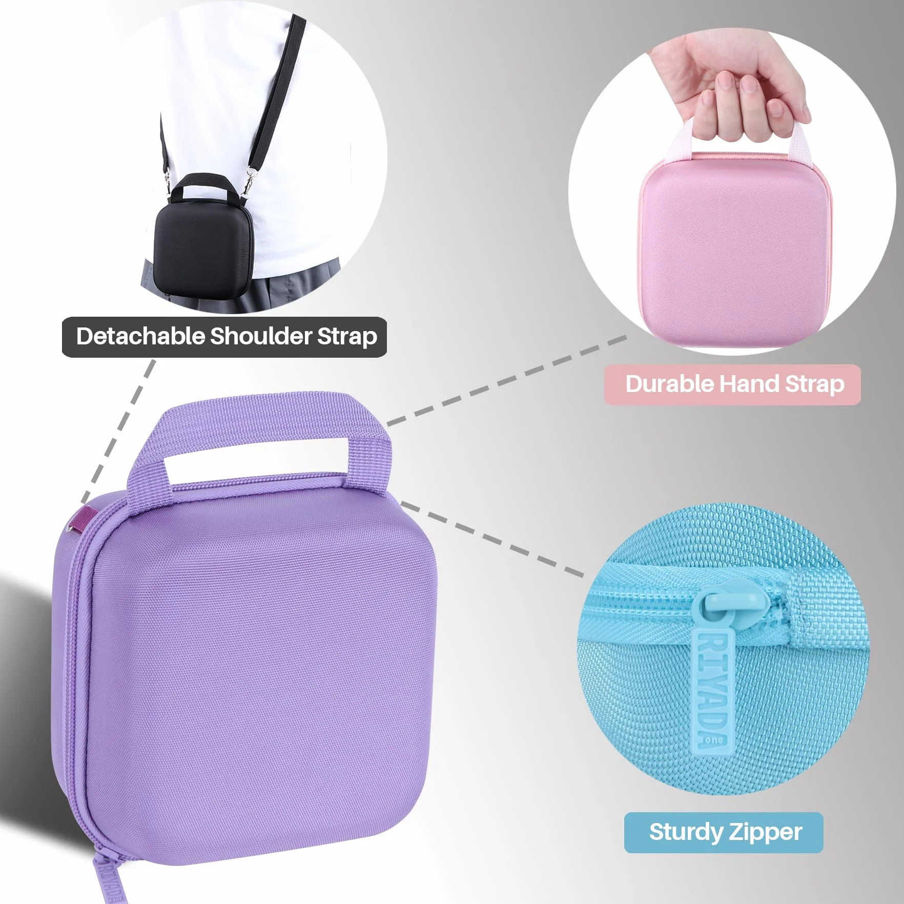 Étui de Protection pour Fujifilm INSTAX Mini 12/11/13 Appareil Photo Instantané Rose