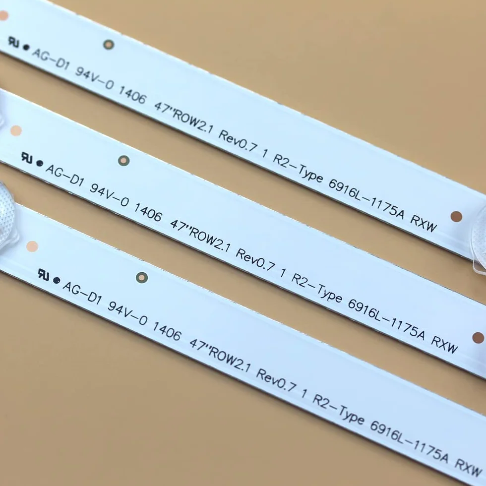 47la620s 6916L-1176A 1175A 1174A 1177A 1261A 1260A 1359A 1360A 1361A 1362A 47LA620S 47LN5400 47LN LC470DUE 47LA6208 47LA6200 E470I-A0 Bande de rétroéclairage LED pour TV