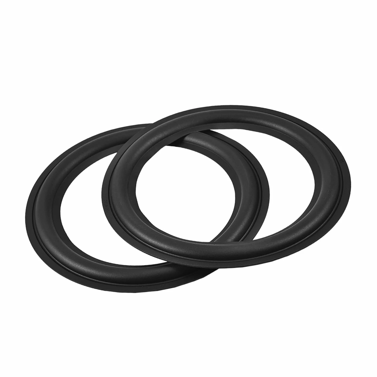Demeras 2 pièces 8 Pouces Haut Parleur en Caoutchouc Surround Mousse Bord ent Anneaux pièces de Rechange pour Haut Parleur pièces de réparation