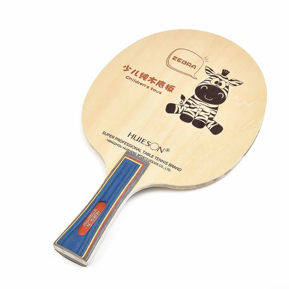 Plaque inférieure ping-pong bois 5 plis raquette tennis de table longue poignée